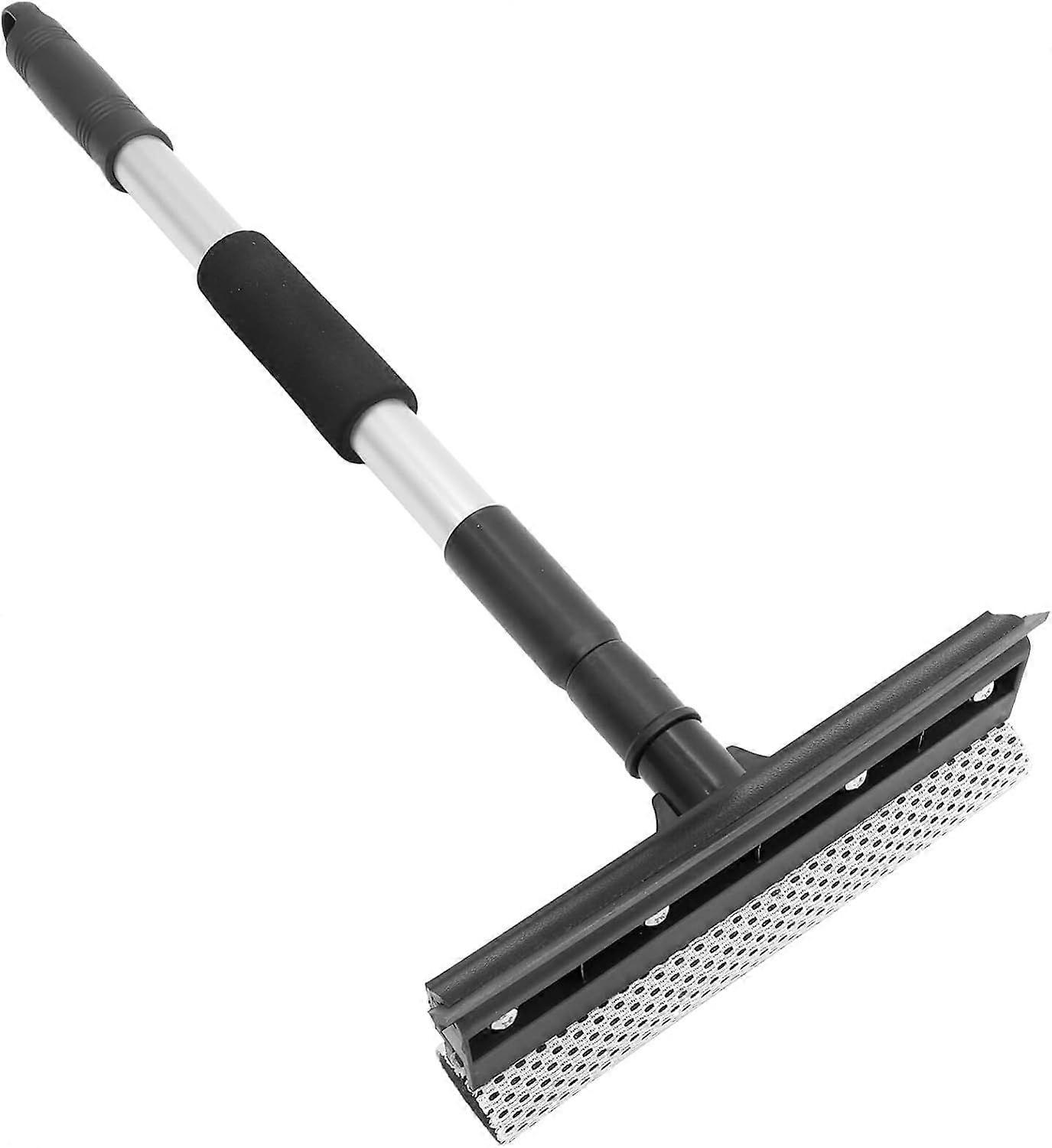 Double Sided Window Squeegee Stainless Steel Car Windshield Cleaning Tool for Glass and Mirrors with Ergonomic Handle