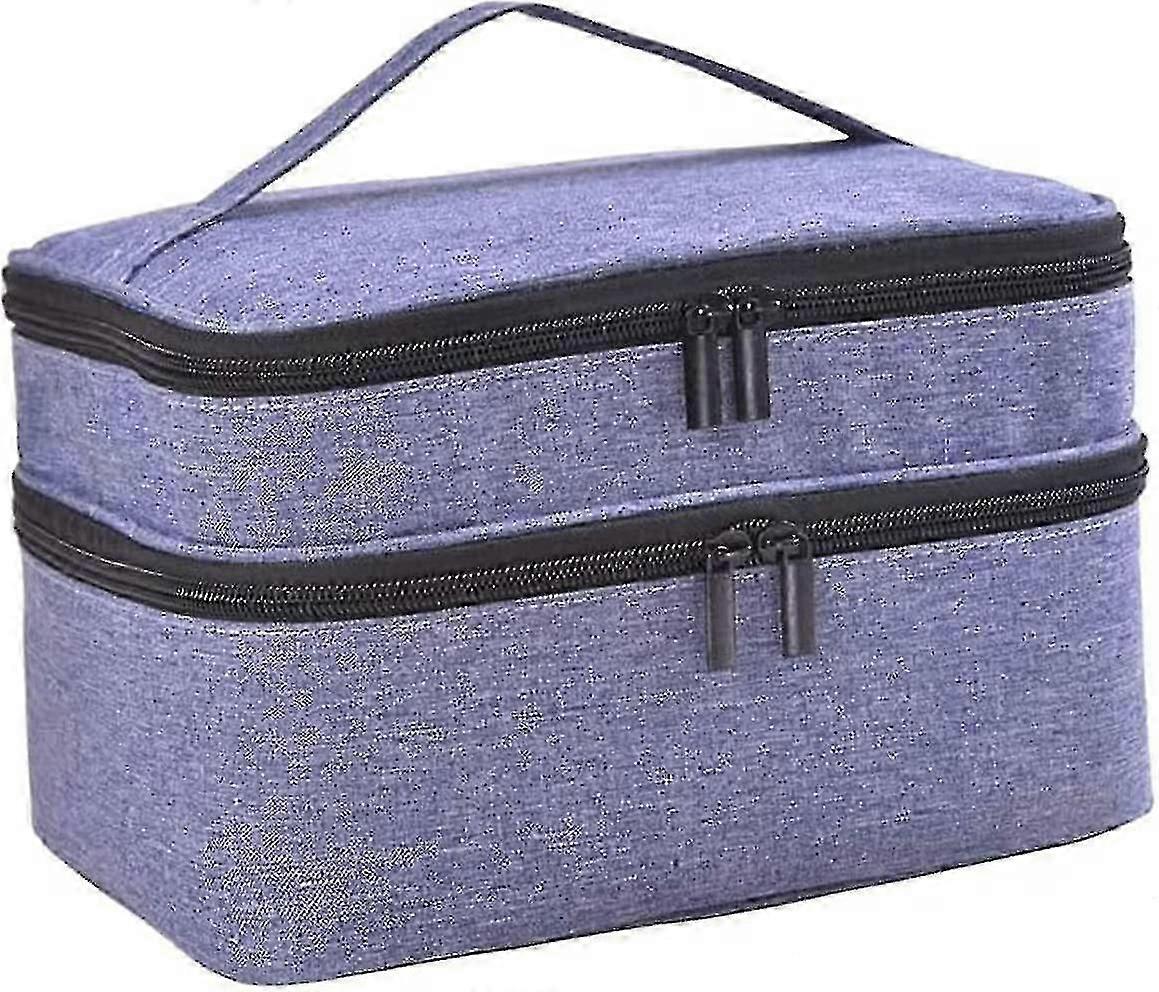 Spacious Nail Polish Organiser - Holds 30 Bottles, Double-Layer Storage