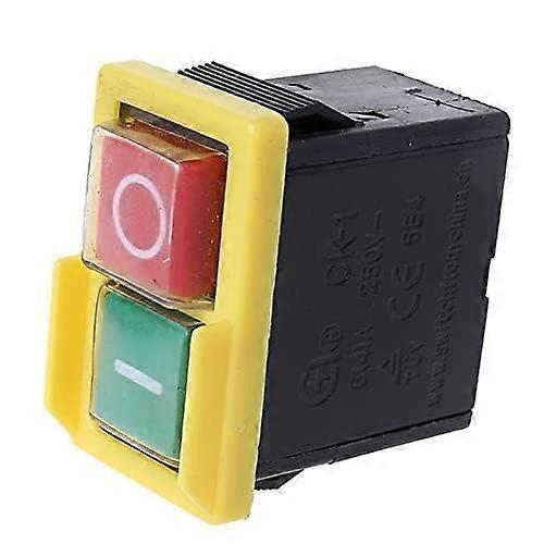 Switch 250V 6A AC Waterproof Button Switch For Drilling Machine Control Box Open And Close Electromagnetic JD6 5e4