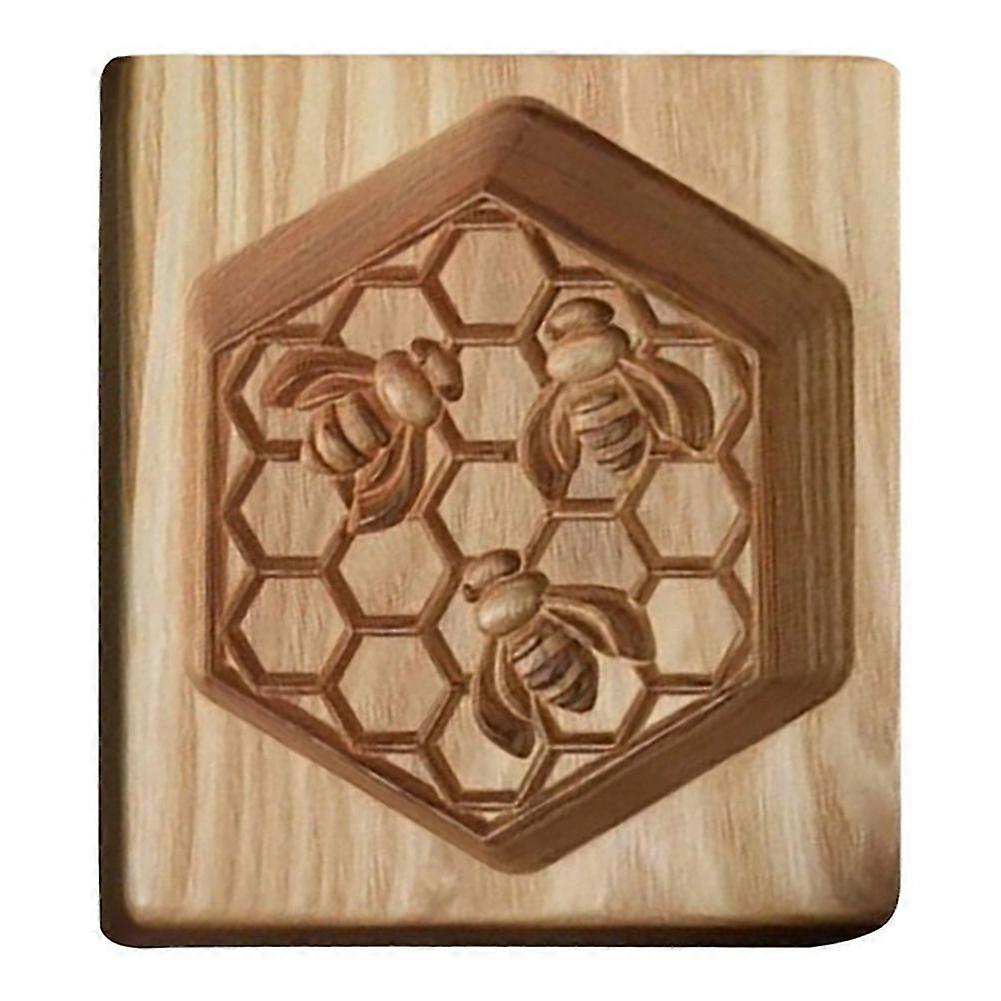 Wooden Cookie Mold Shortbread Cutter with Gingerbread Compatibility