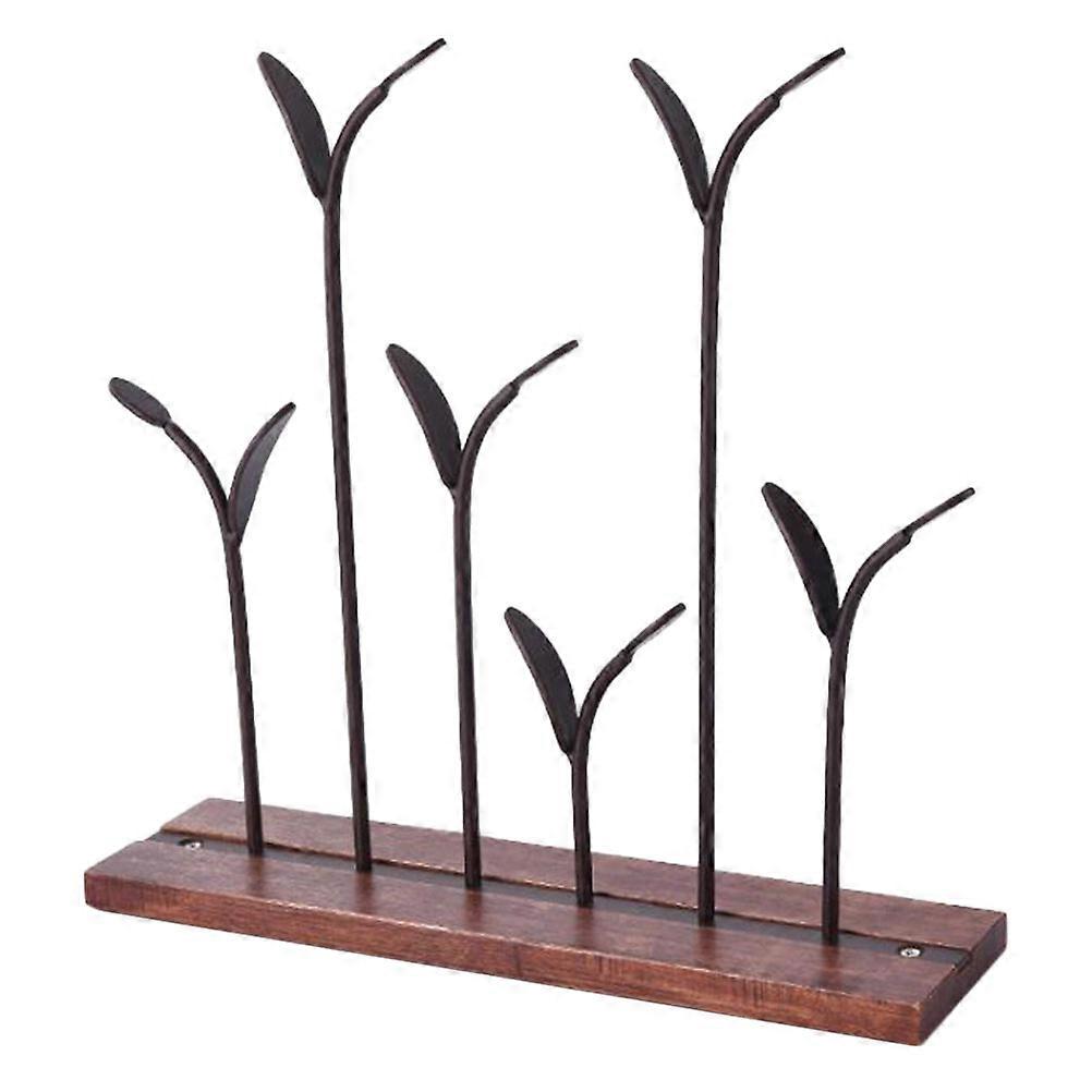 Iron Key Rack for Storage with 1Pcs for Porch Ornament in Coffee Color