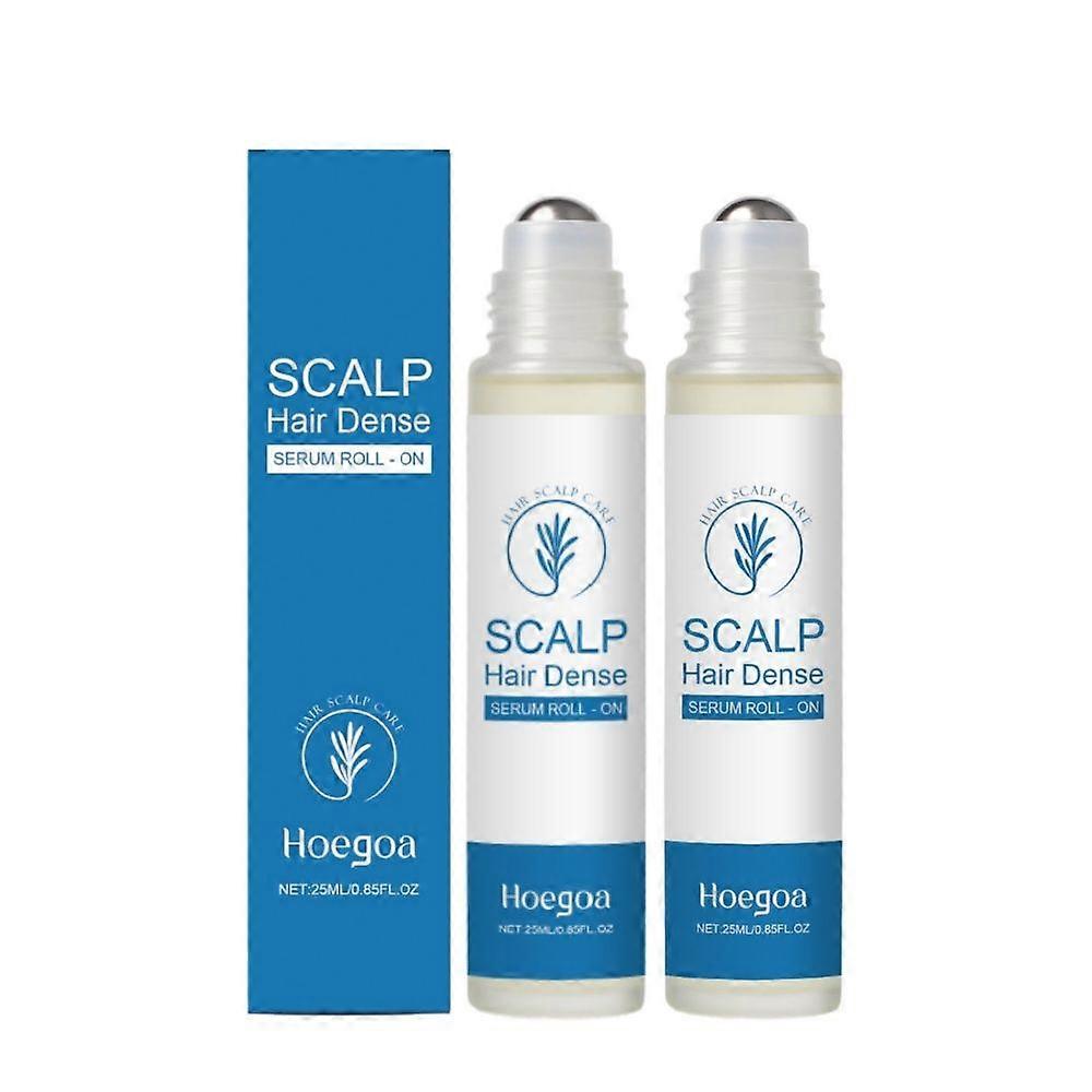 1-3X Gęste serum do włosów skóry głowy w roll-on, Roll-on zagęszczający włosy z rozmarynem NOWOŚĆ