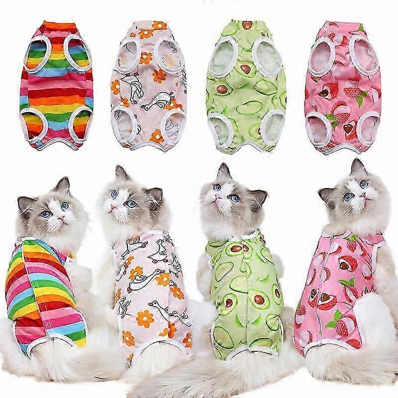 Post-Surgery Recovery Suit for Cats and Small Dogs, Anti-Lick Jumpsuit for Sterilization and Wound Protection