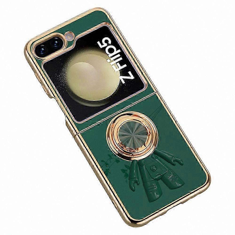 Astronaut Ring Kickstand Case with 6D Electroplating TPU Cover for Foldable Phone