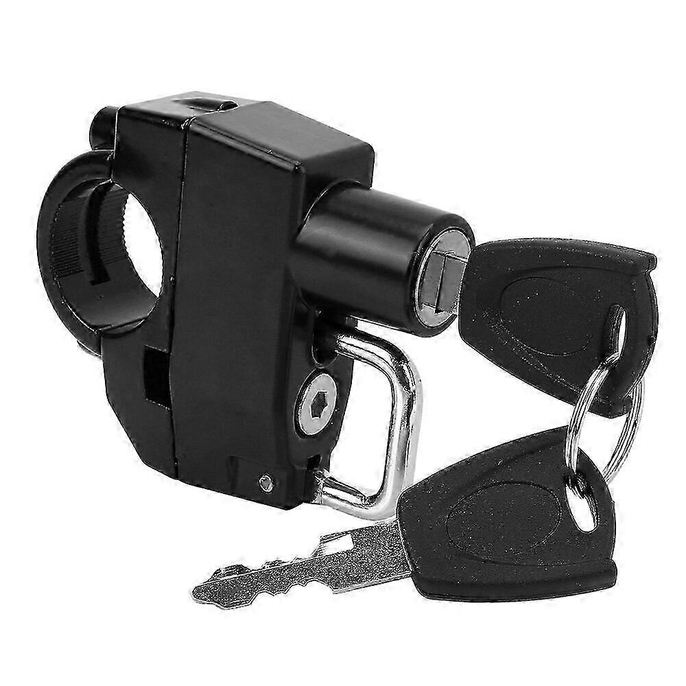 Motorcycle Handlebar Mount Lock Helmet Anti-theft Security Lock with 2 Keys