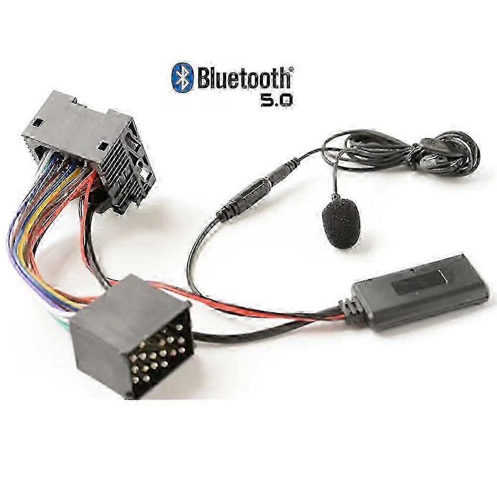 E46 E46 320i 323i 325i CD 2002-2006 محول صوت إضافي 10pin مع بلوتوث 5.0 الموسيقى وكابل الميكروفون
