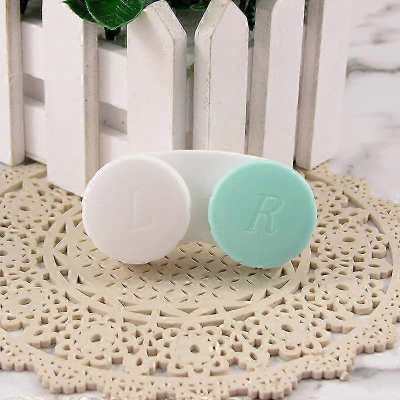 2pcs Color Contact Lens Case Contact Lens Case Immersion Kit Leak P...
