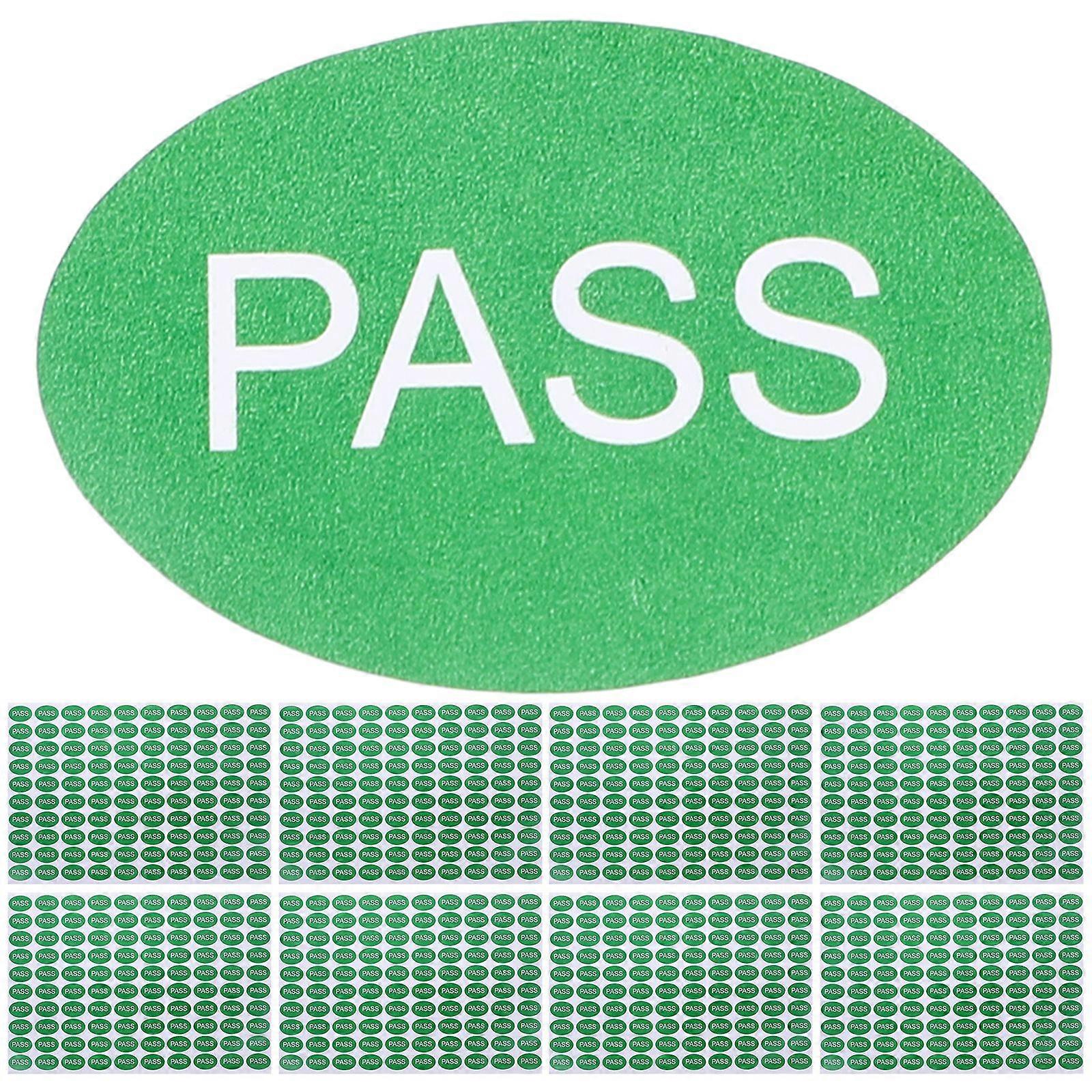 2000Pcs QC Passed Labels Warehouse Quality Stickers Self Adhesive Passed Stickers Check Tested Stickers
