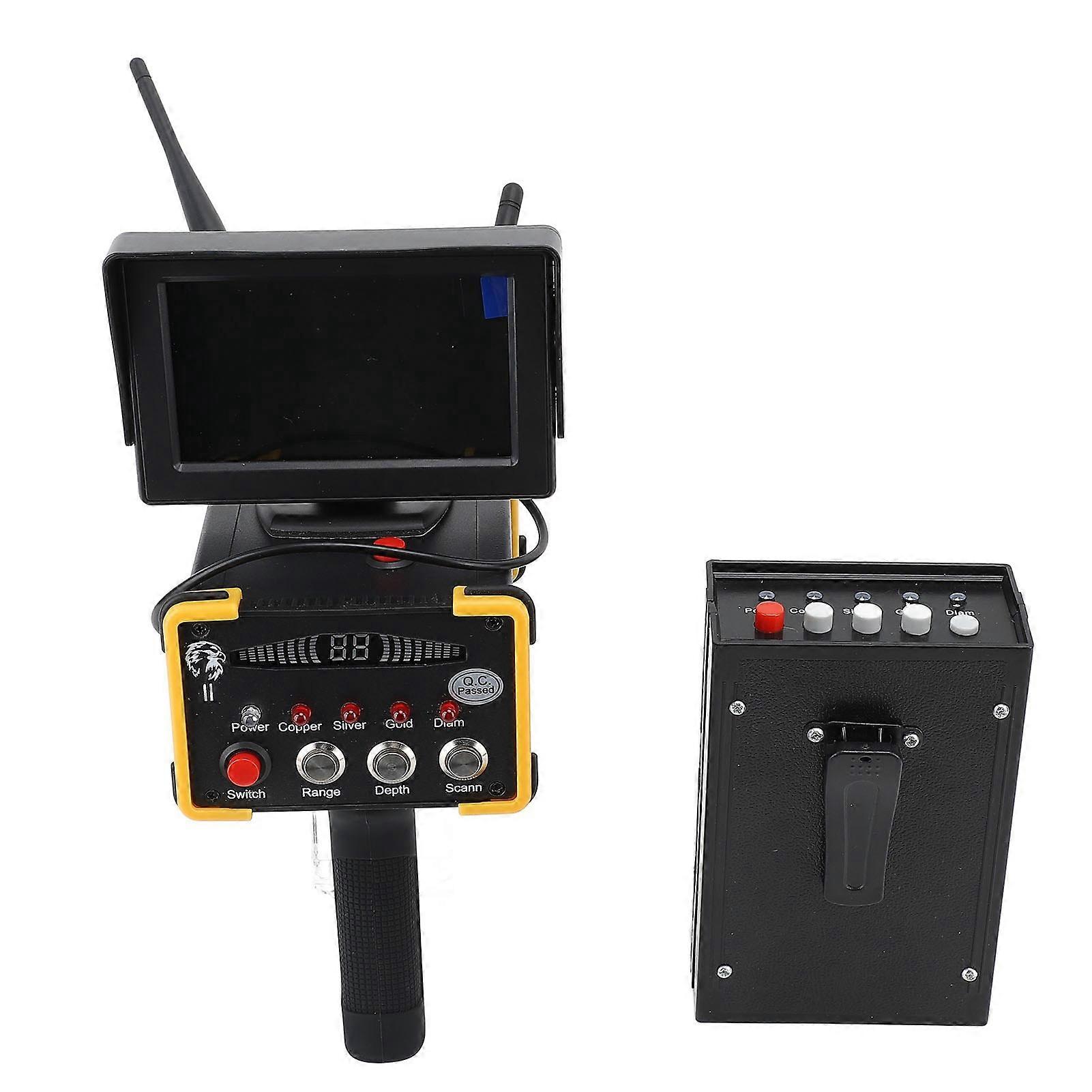 15m Depth 1000m Range Metal Detector with Display Screen, 28x10.5x7cm