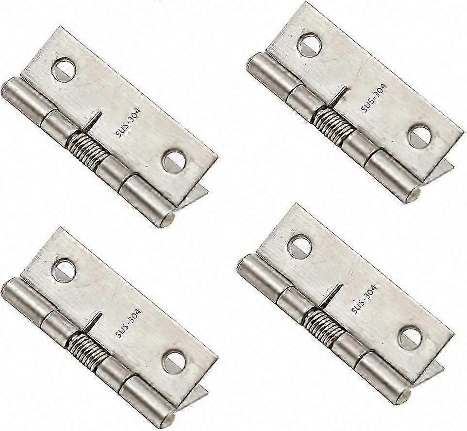 Spring Hinge Self Opening Hinge 2" Stainless Steel Door Hinge - 4 Pack