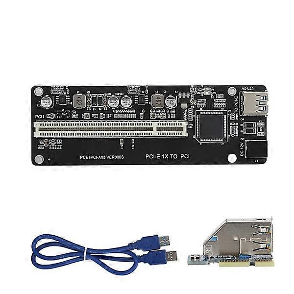 PCIE to 2 Port PCI Expansion Card Adapter Chip for Monitoring Video Recording Control