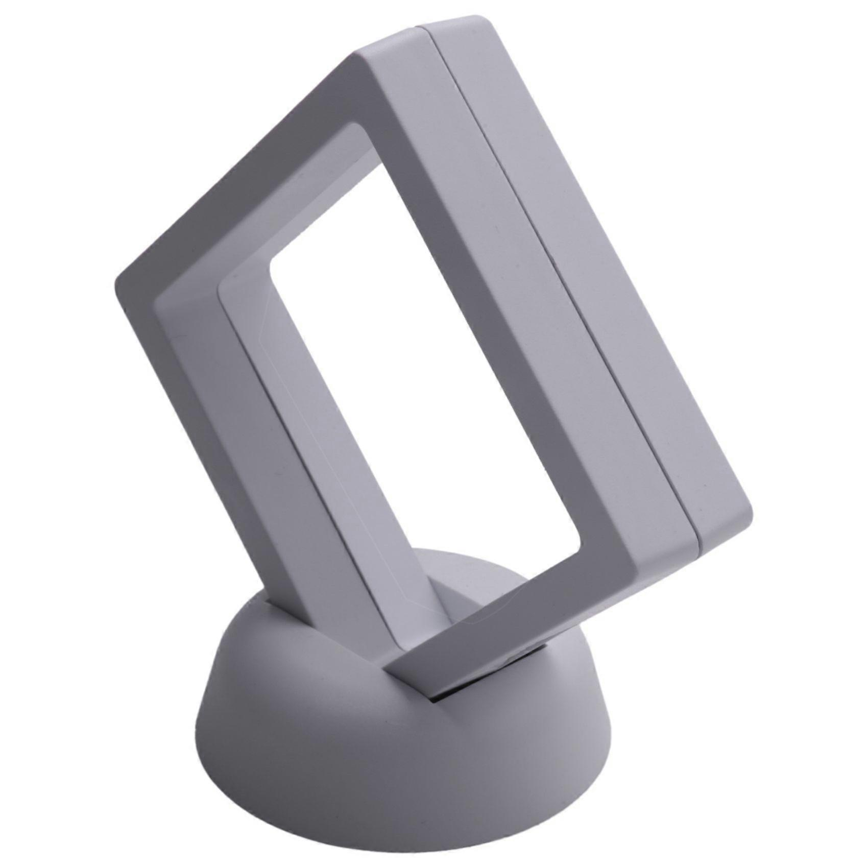 Coin Display Box - 30 3D Floating Frame Display Holder with Stands For , Medallions, Jewelry, White