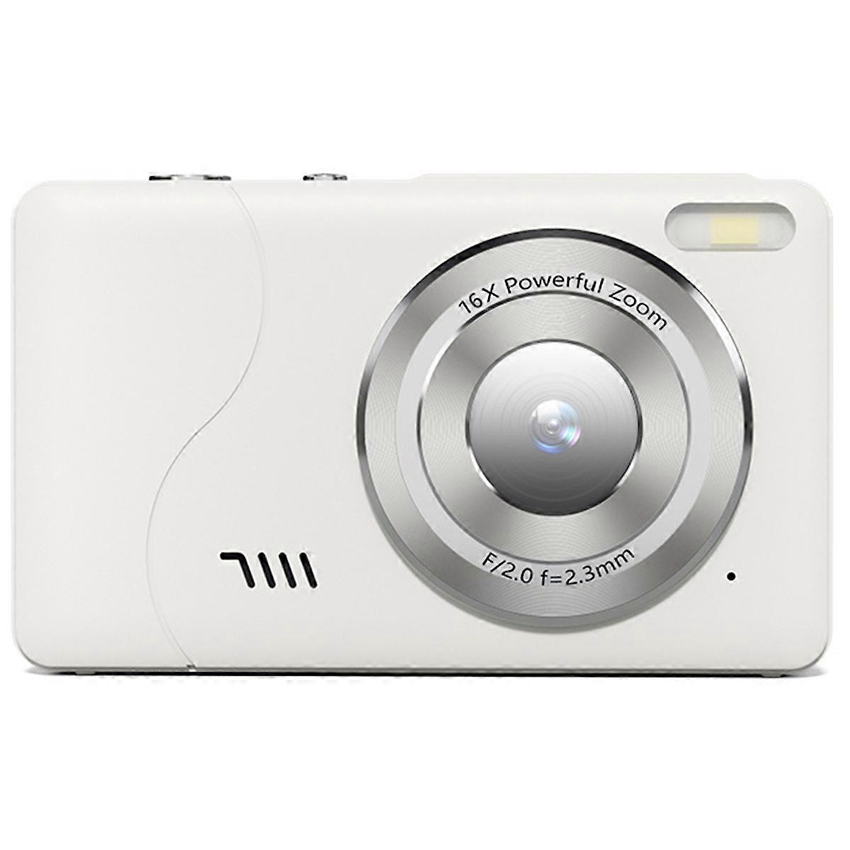 Digital Camera, FHD 1080P Kids Camera, 16X Zoom Time Stamp Anti Shake, Compact Portable Small, for Kid Student