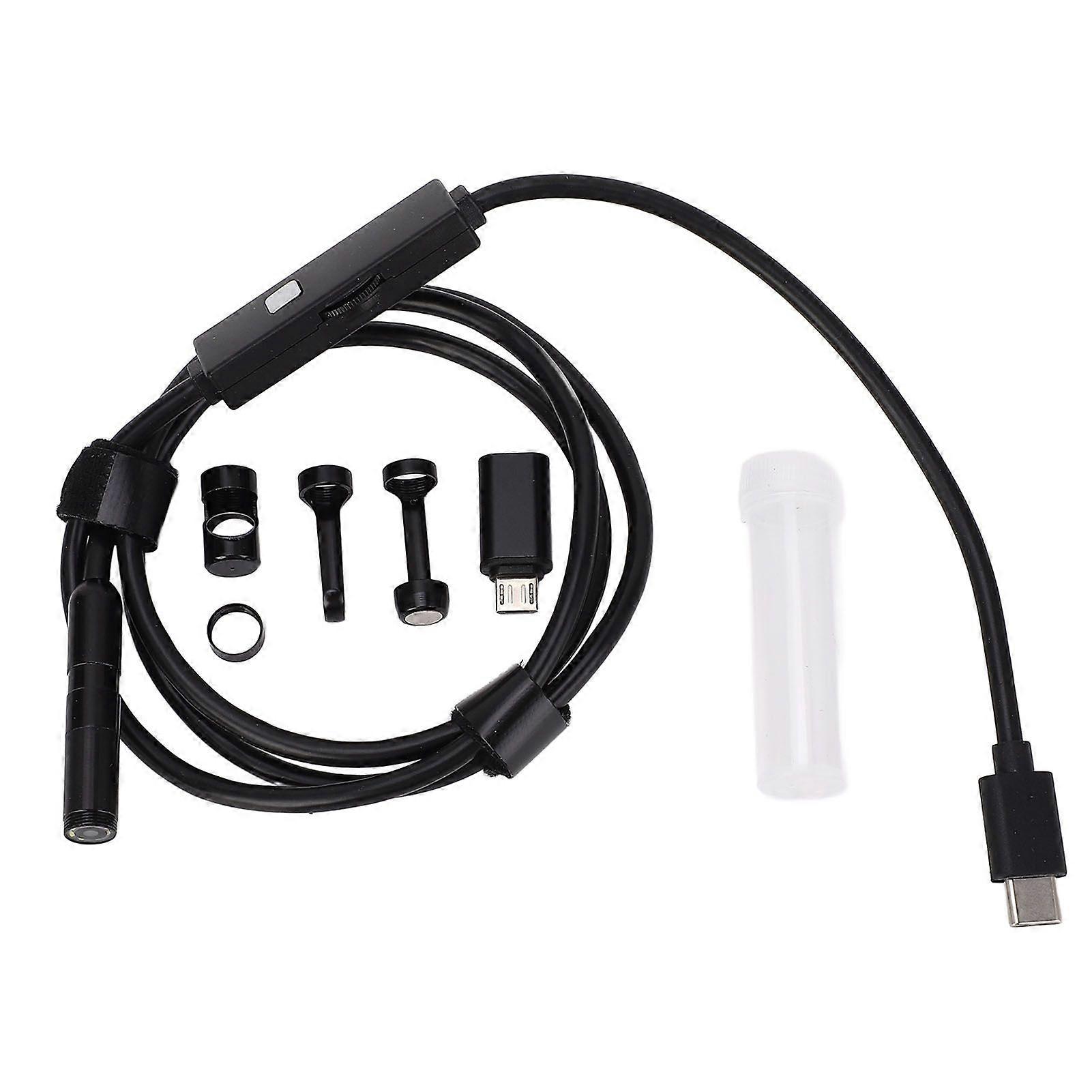 Endoscope Camera 2MP 1920P HD Borescope Tool with 8 Adjustable LED Lights 7.9mm IP67 Waterproof Inspection Camera for IOS for Android 5m / 16.4ft