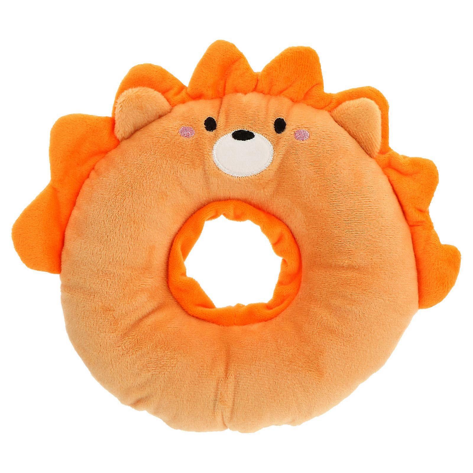 Adjustable Cartoon Animal Shape Collar Cat Recovery Cone Prevent Biting Orange L Diameter 26cm 1Set
