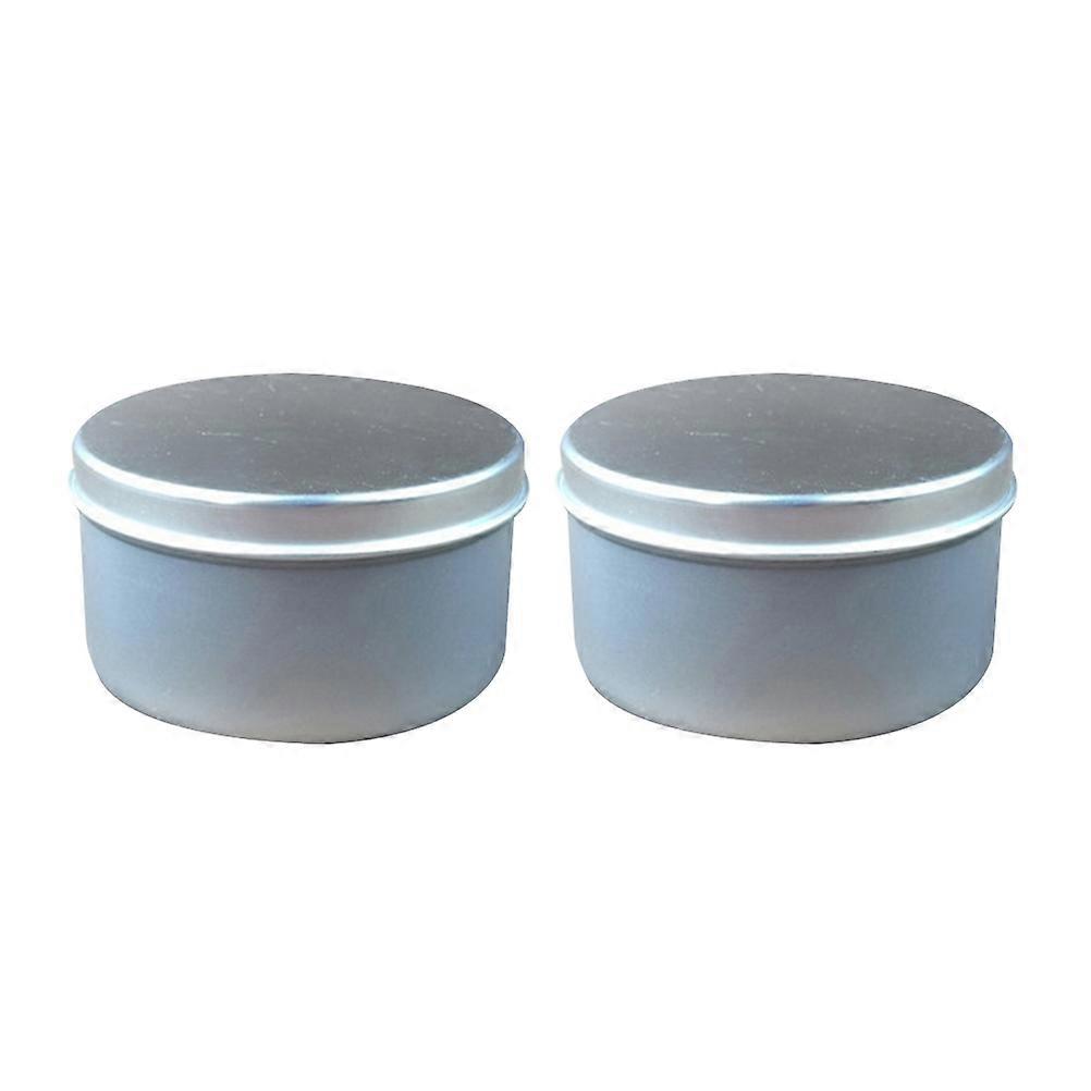 Travel Candle Making Iron Box DIY Scented Candle Container 4Pcs Silver