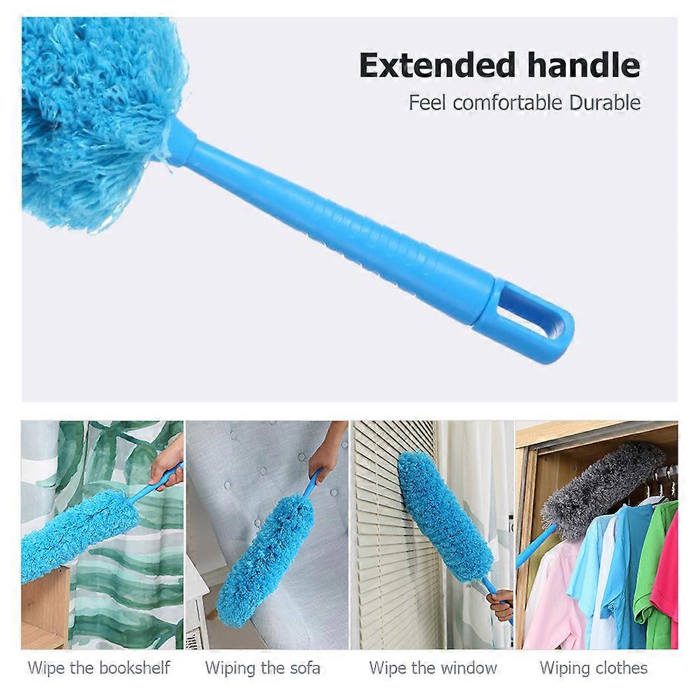 Bendable Corner Broom 58cm Long Handle Microfiber Duster