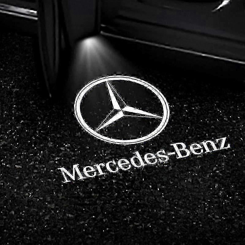 2 Pack LED Door Projector Lights Compatible with Mercedes Benz GLS GLC GLB GLA A B C E Class Models