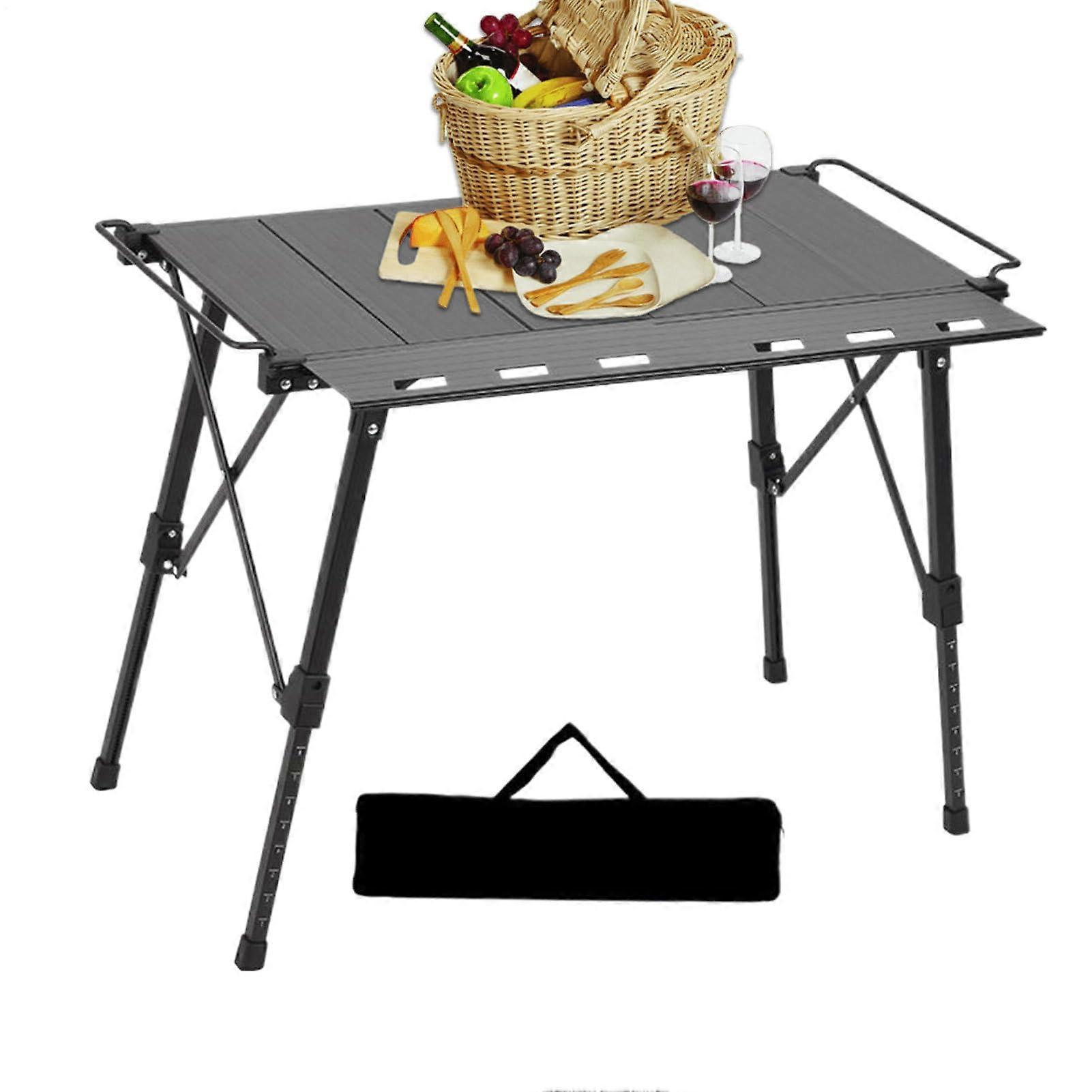 Folding Table For Camping, Lightweight Outdoor Table, Stable, For Beach Picnics, RV Travel, Car Trips, Patio Use