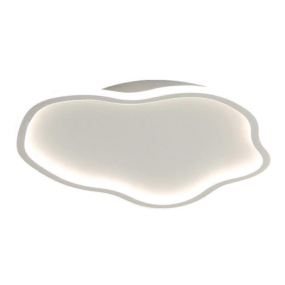 White Flush Mount Ceiling Light Dimmable LED 11.8 Inch Ultra Thin Flat Panel Kids Room Lamp 40 cm