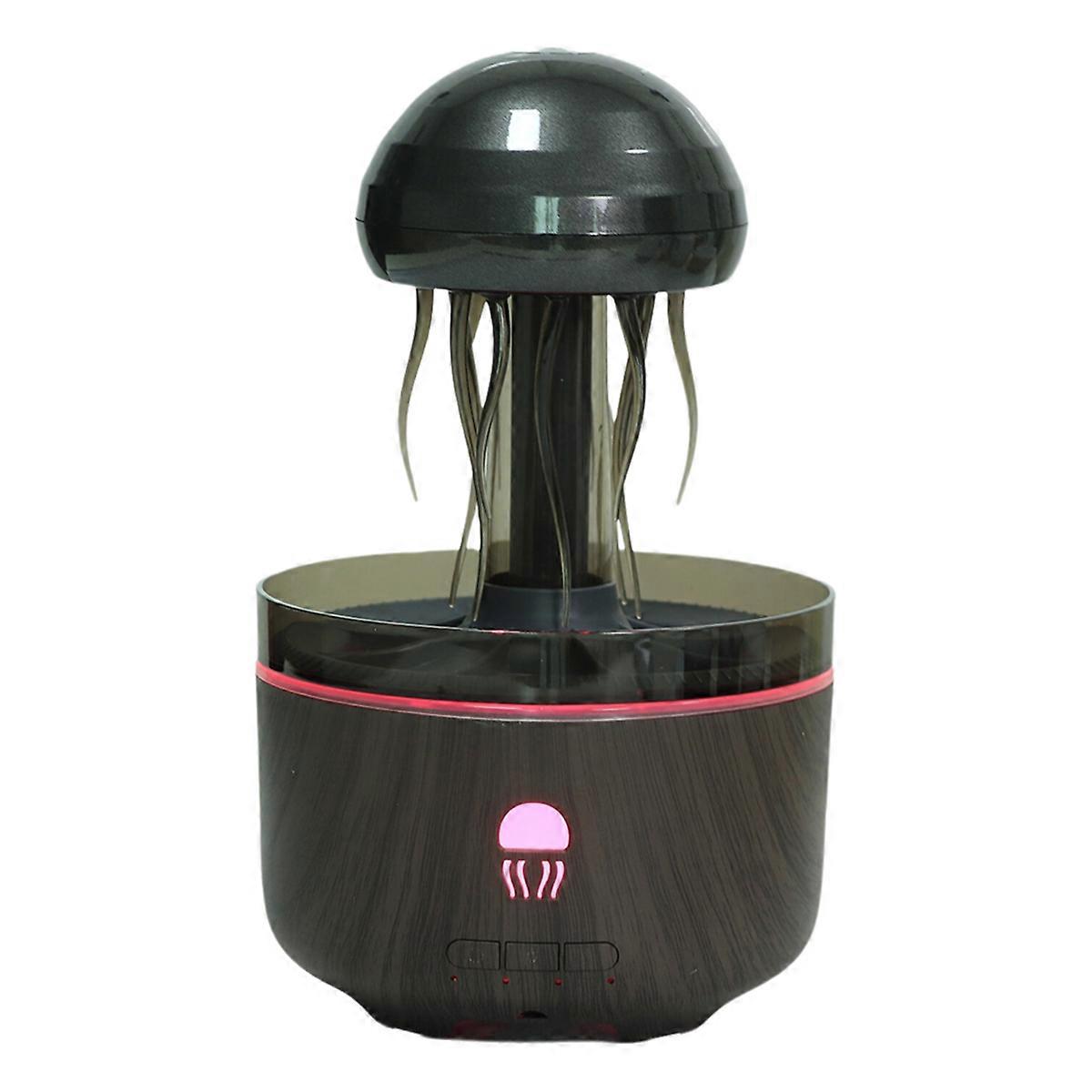 320ML Jellyfish Aromatherapy Diffuser Ideal for Yoga Office EU Plug,B
