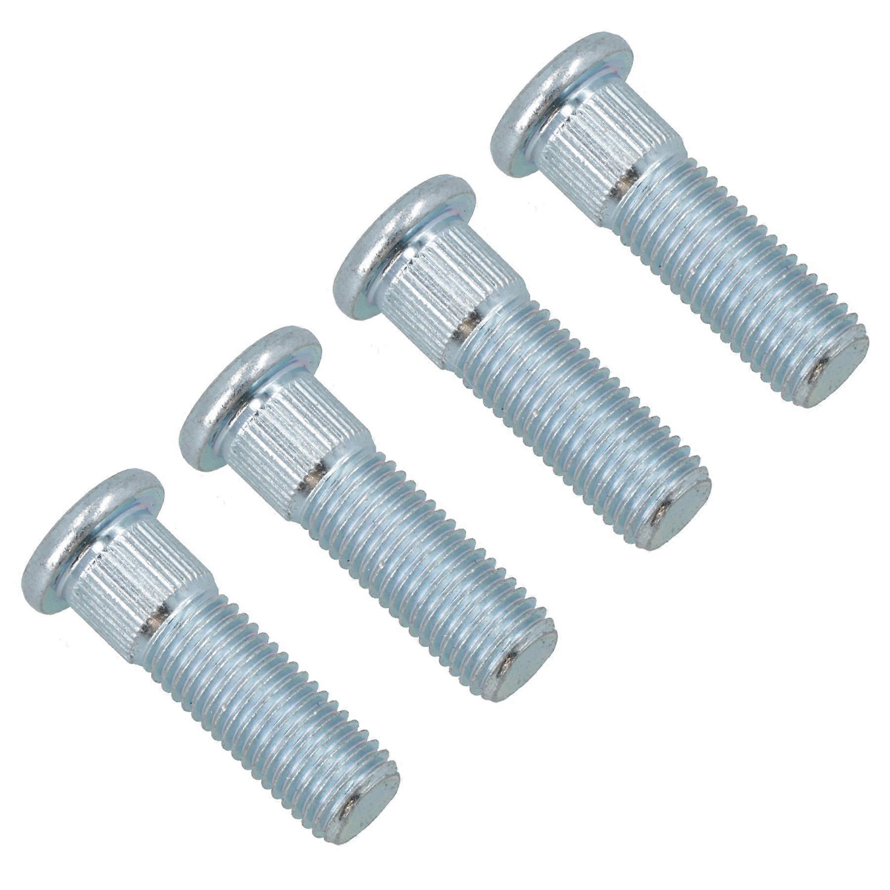 Pack of 4 M12 x 1.5 Wheel Studs For 100mm PCD 4 Stud Suspension Trailer Hubs