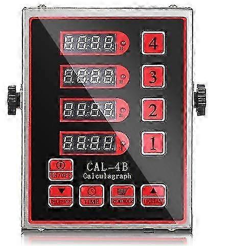 4 Channel Kitchen Timer with Loud Alarm for Commercial Restaurant Cooking
