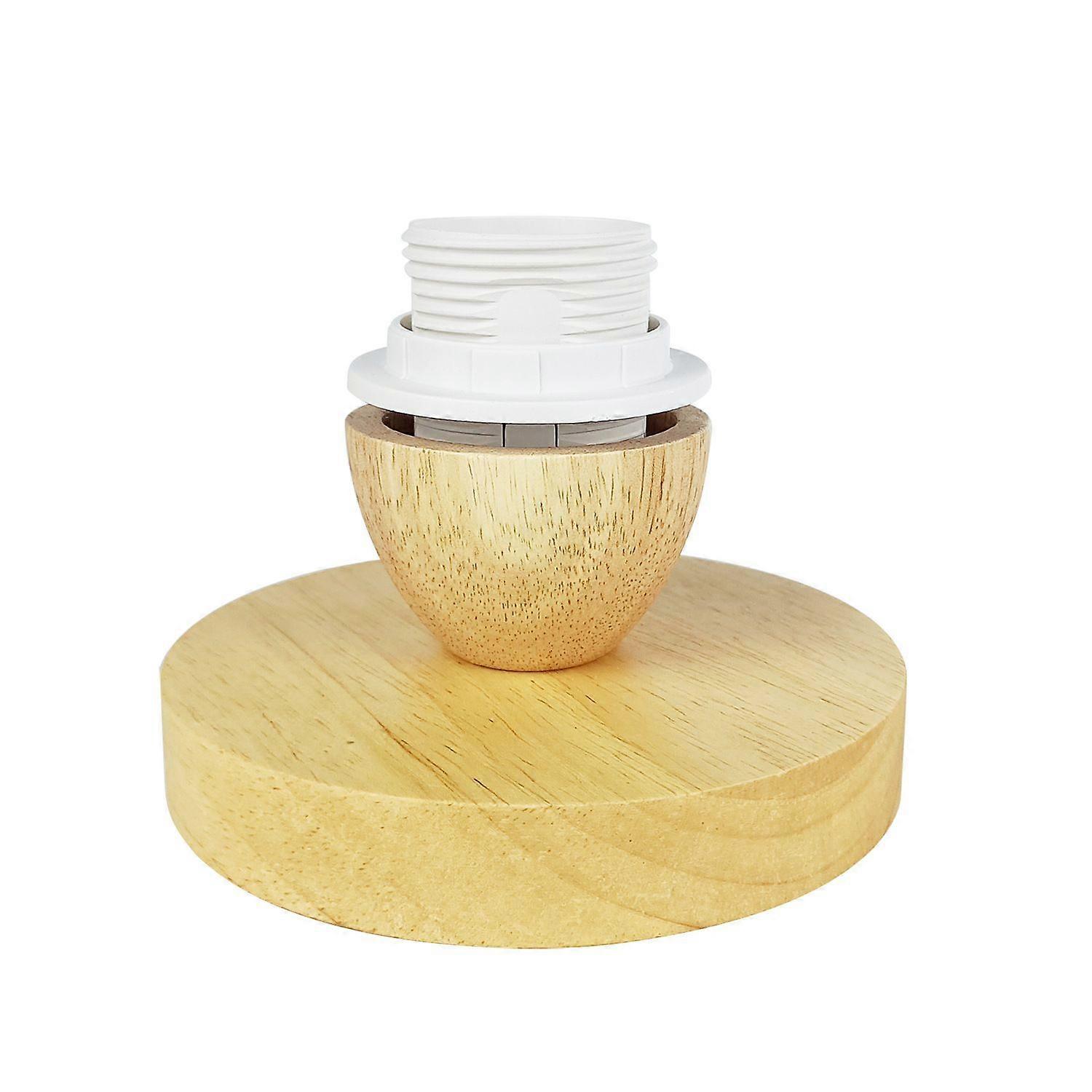 1 Set E27 Screw Head Light Socket - Ceiling Lamp Holder Replacement - Screw On Wooden Base Socket Fixture For Hallway - Vintage Bulb Holder Replacemen
