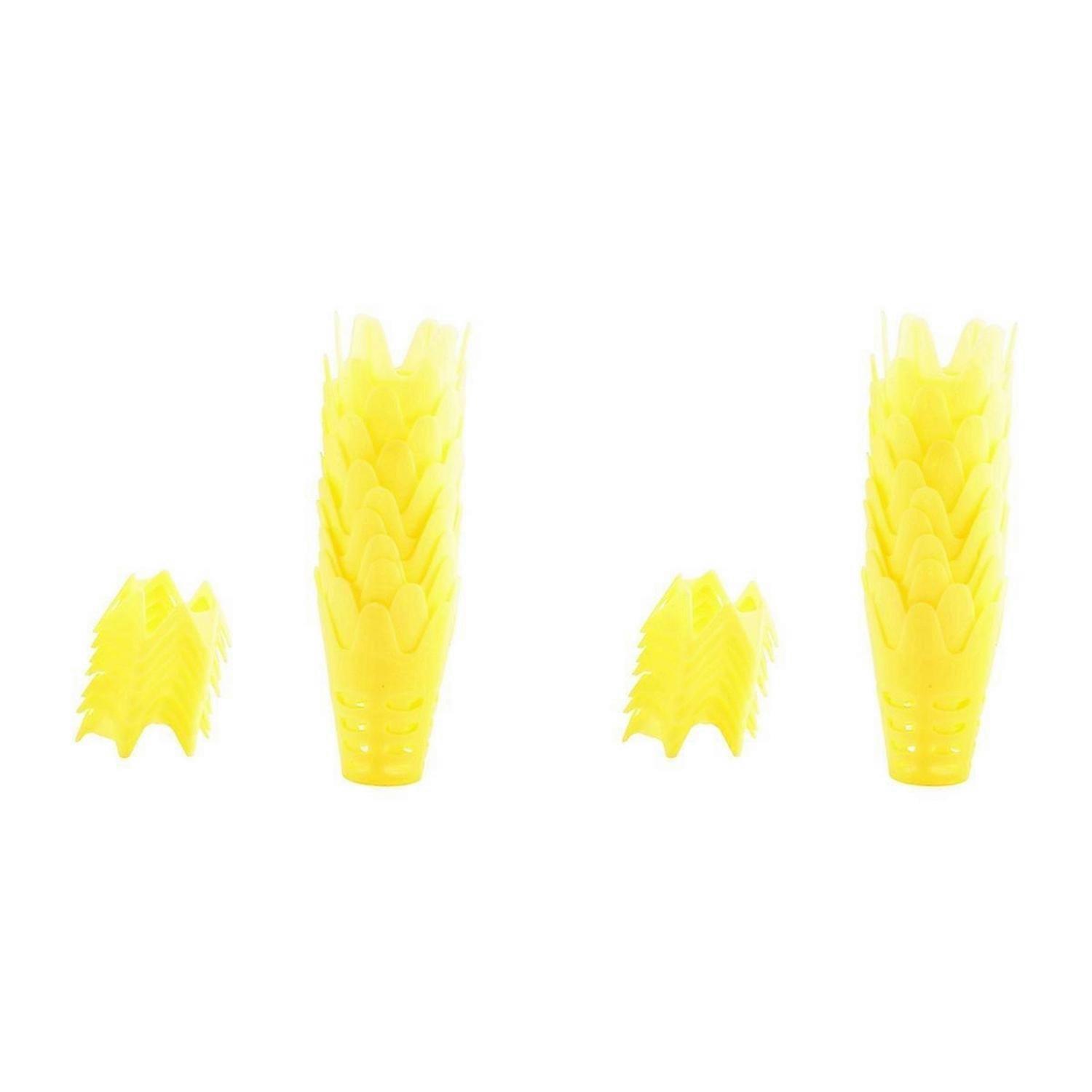 Golf Mat Tees Yellow Plastic Golf Simulator Tees for Winter 18Pcs