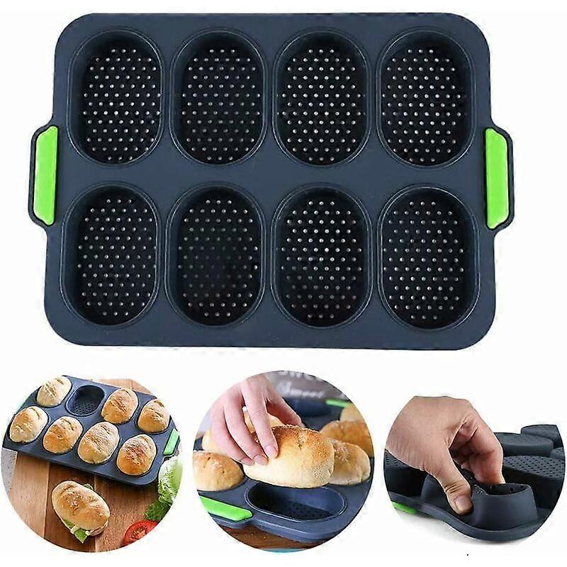 Mini Baguette Baking Tray, Bread Crumb Tray, Non-Stick Perforated Mold, for Bread Crumb Tr