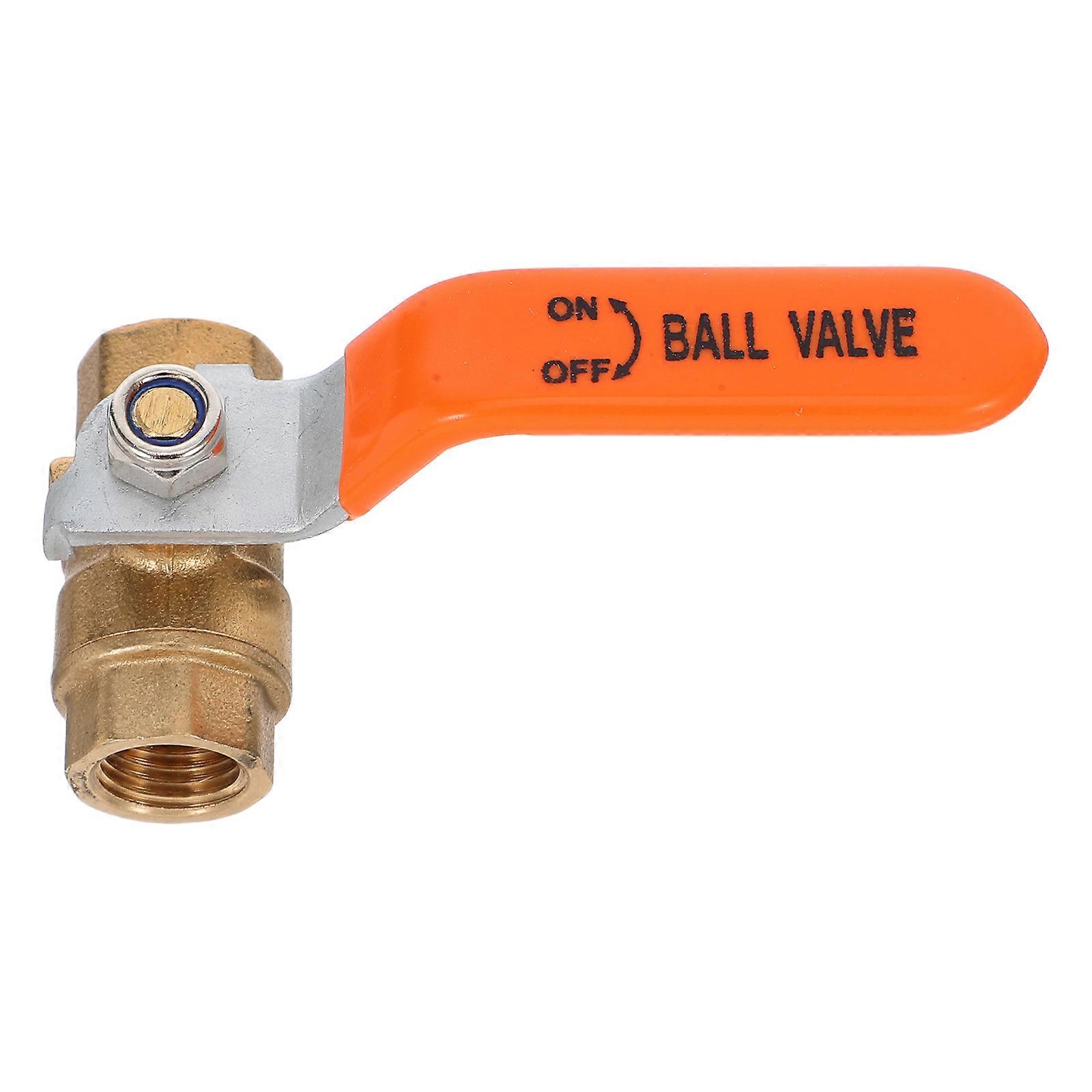 Quick Connect Ball Valve Brass Shut Off Valve for Energy Efficient 5Pcs
