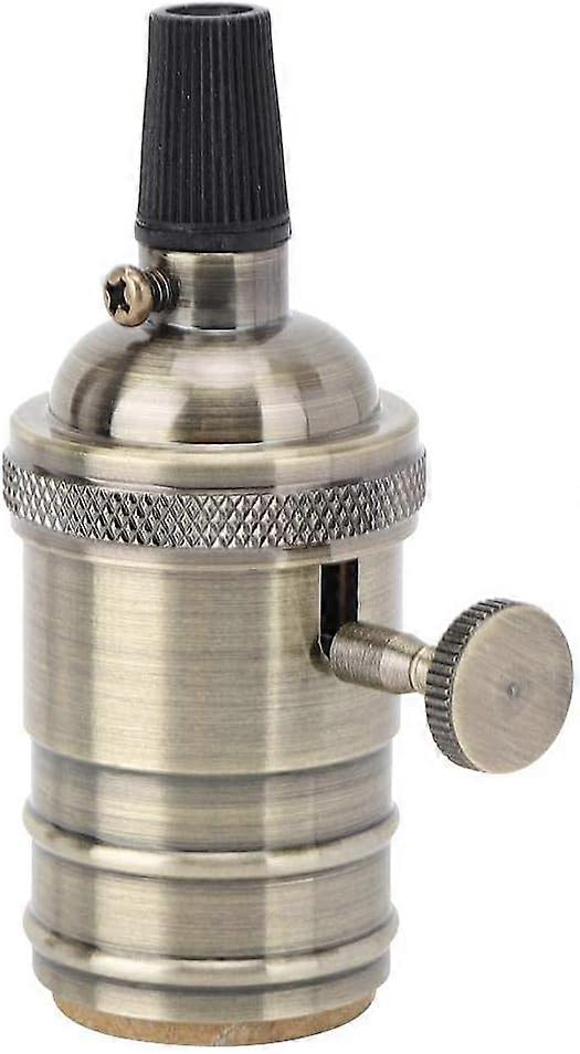 Lamp Holder, Retro Style E27 Lamp Base Lamp Holder with Switch Lighting Accessories for Edison Bulb,ladacèe
