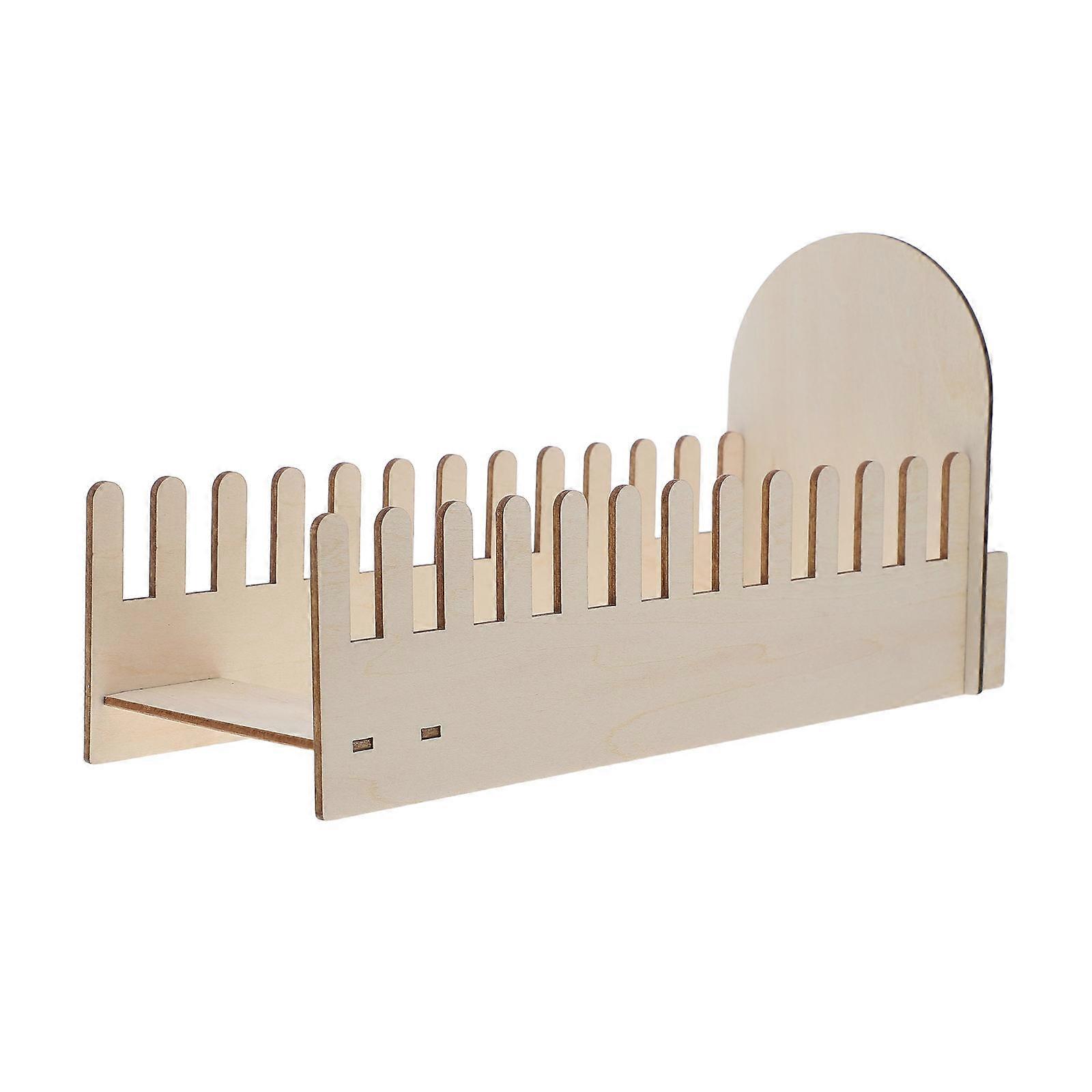 Wooden Greeting Card Stand with 12 Slots for Holding Cards 2Sets Desk Organizer