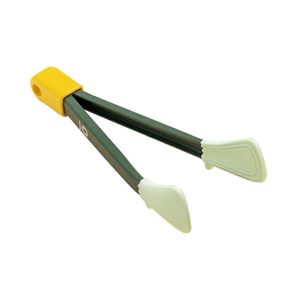 Bbq Tong Silicone Steak Clamp for Household Use 1Pcs Non Slip Green