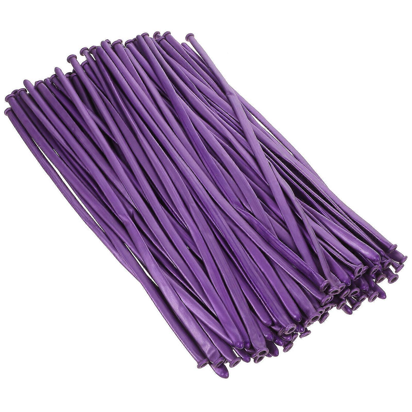 Twisting Balloons Long Balloon for Decor 500Pcs Purple Party Latex Balloons