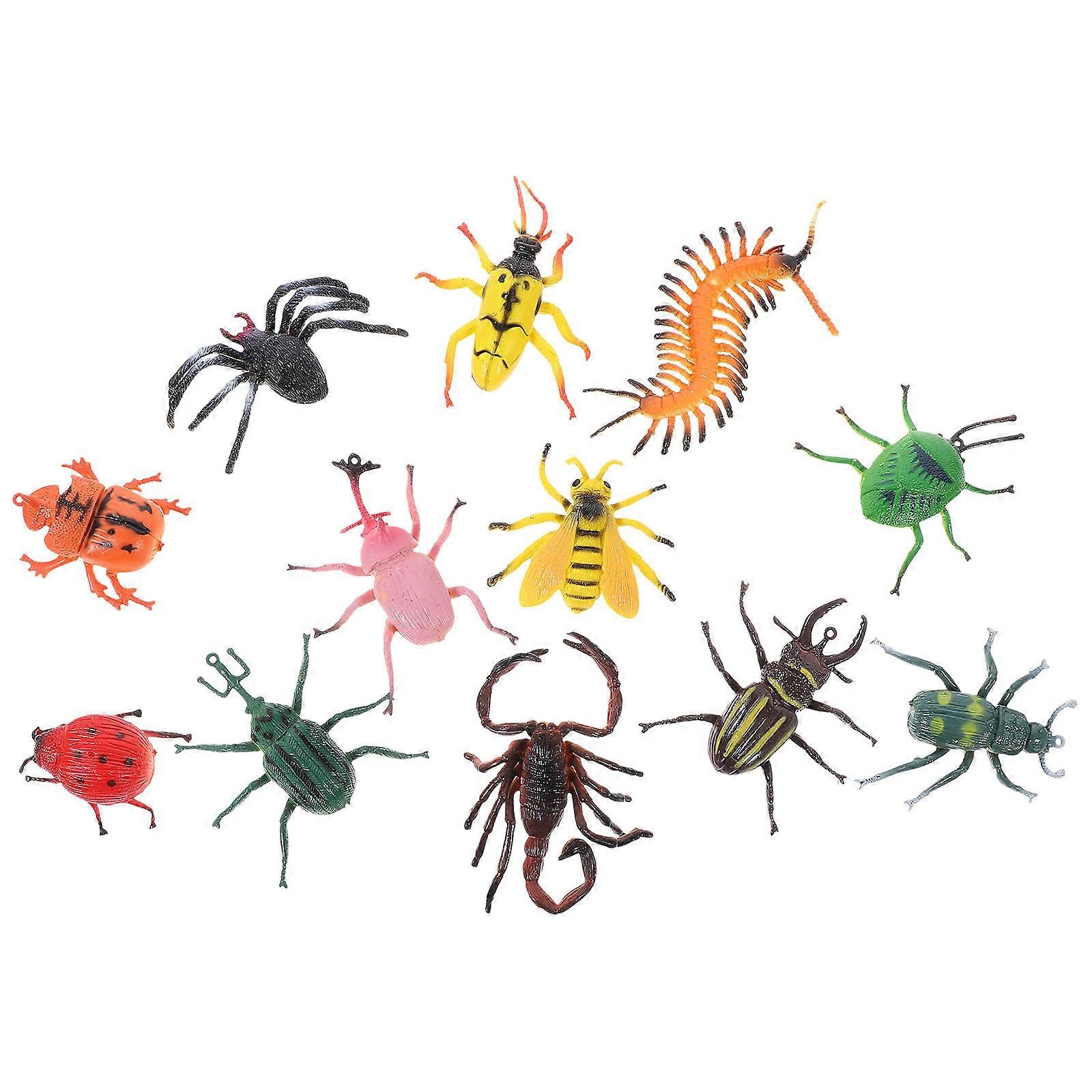 Insect Toys Simulation Insect Models for Early Education and Decoration Pvc Material in Educational Tool 1 Set