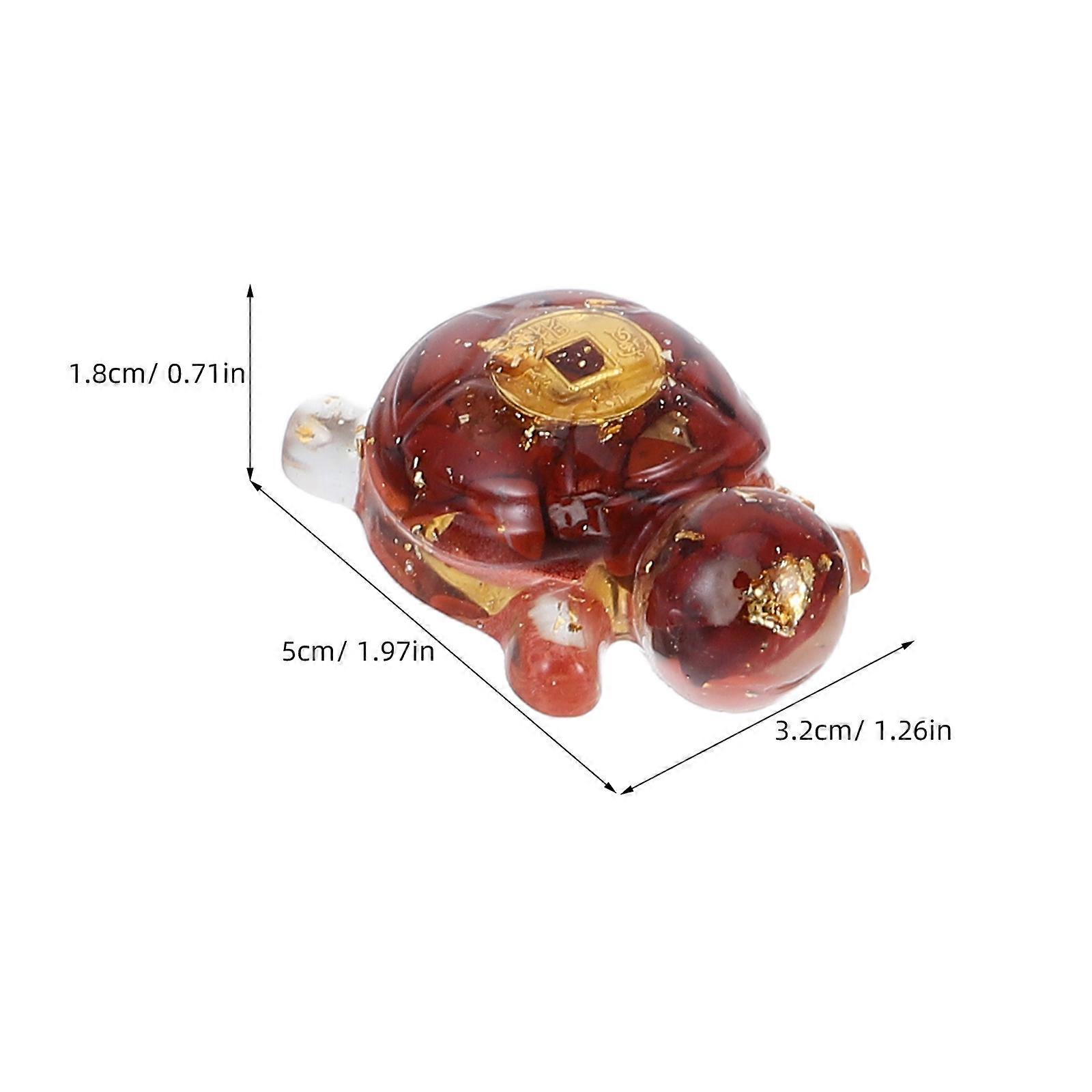 Miniature Turtle Figurines Sea Turtle for Decoration 12Pcs Crystal Figurines
