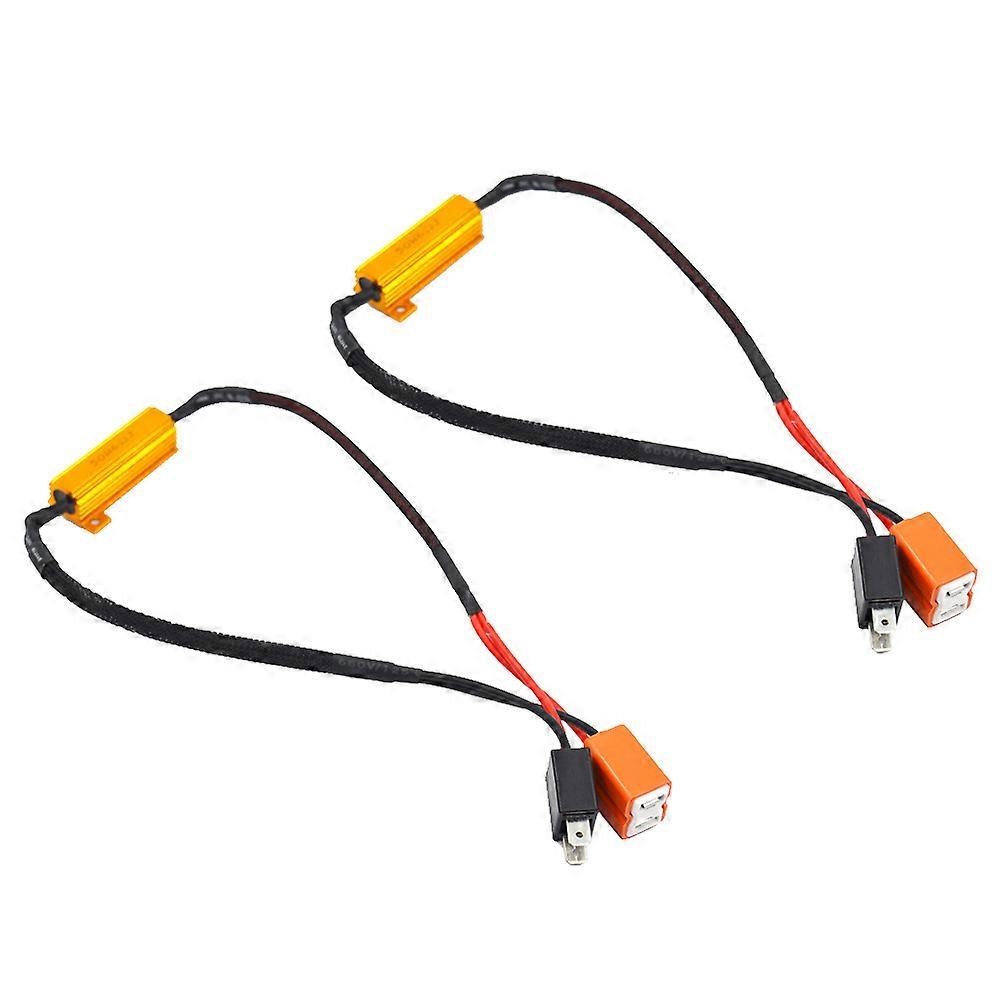 Decoder H7 Resistors for Car Warning Cancel 2Pcs Adapter
