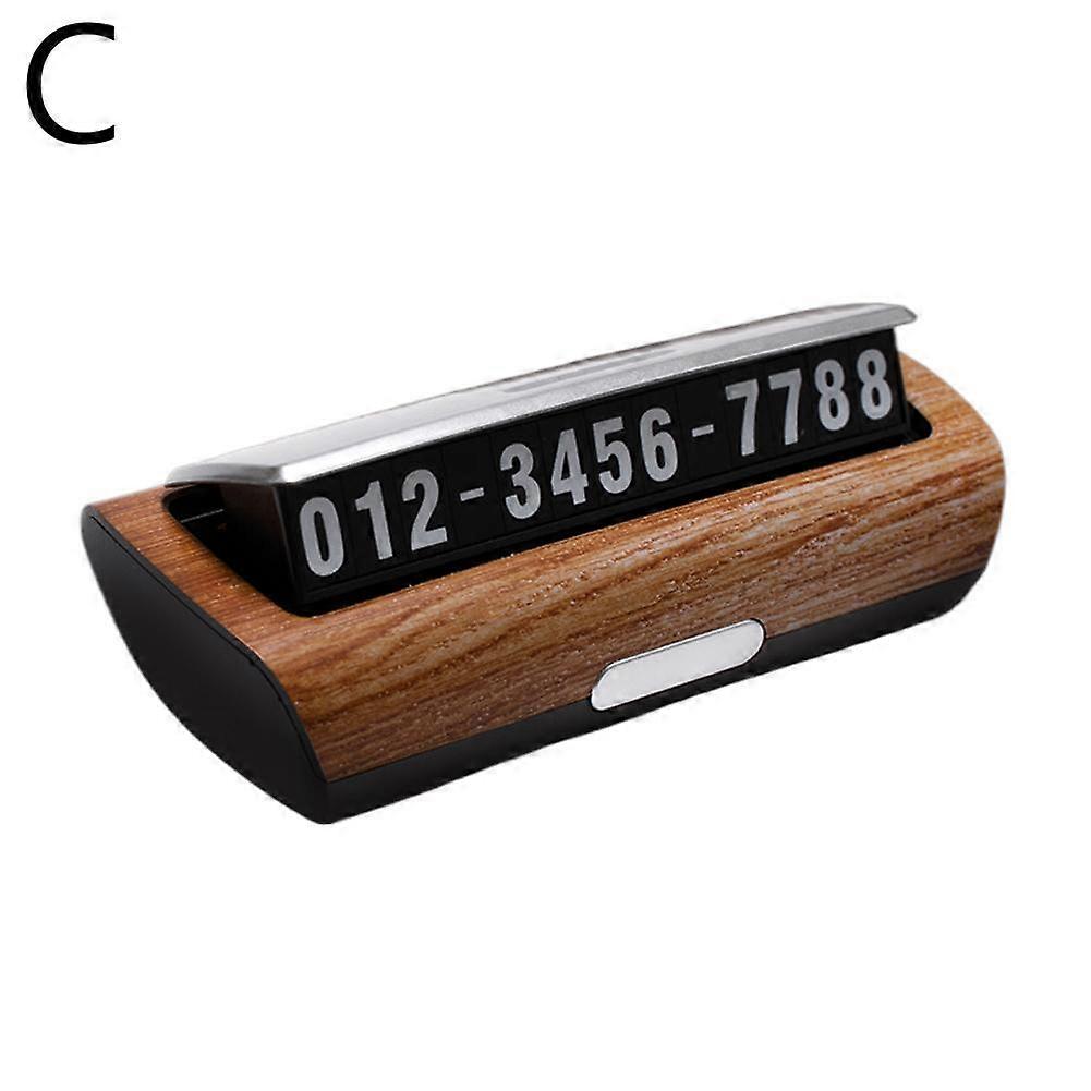 Temporary Parking Sign for Car Move Car Number Temporary Parking Sign Card Batc&