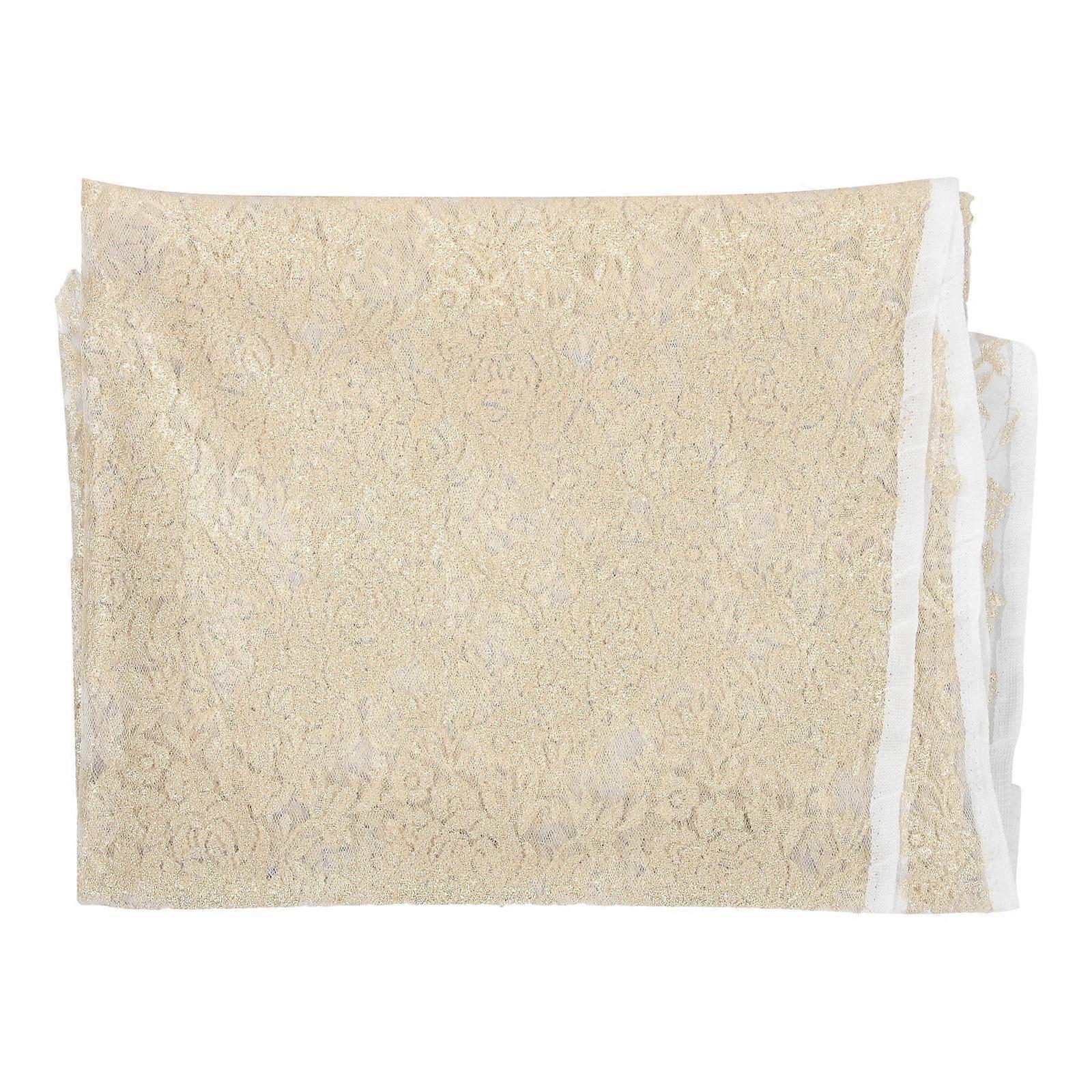 Golden Lace Fabric DIY Multi-Function Sewing Material 1 Sheet