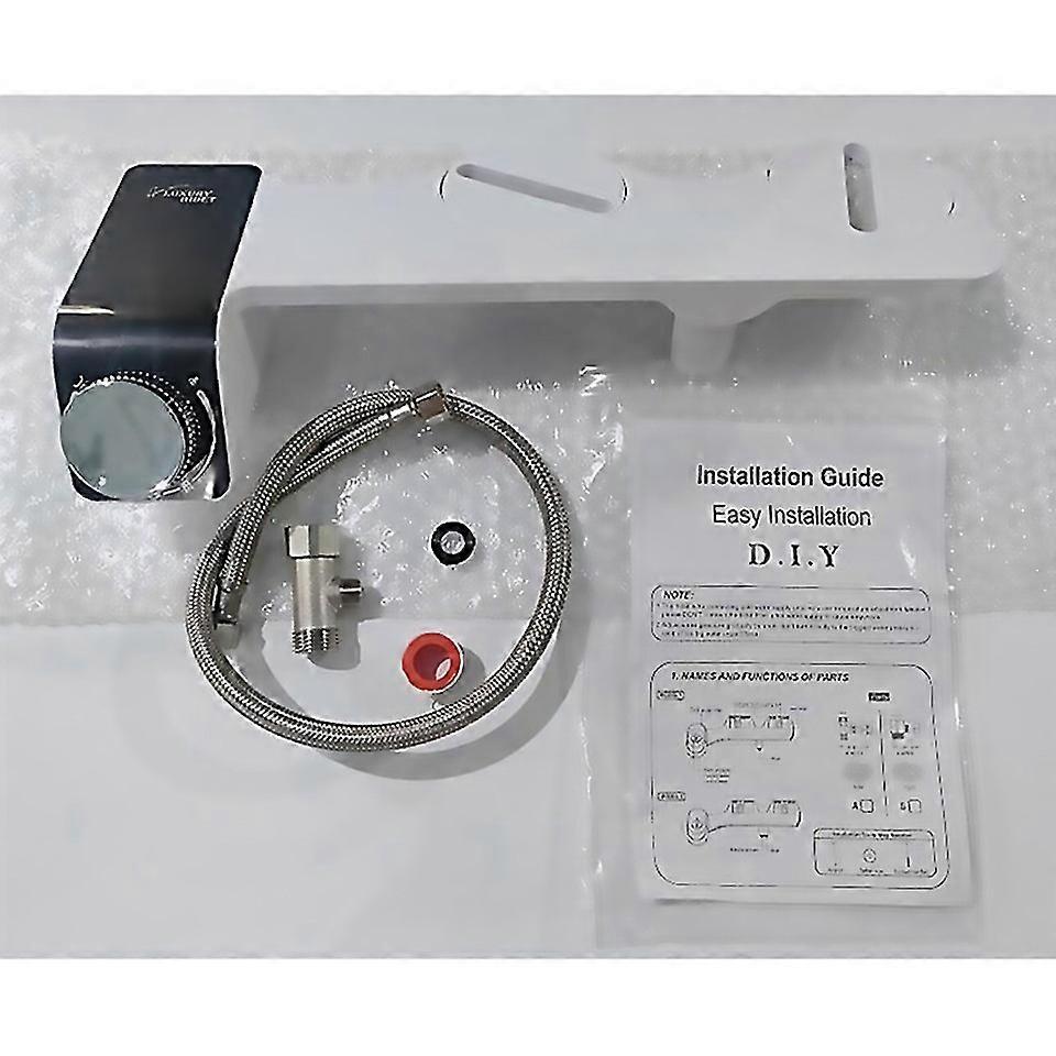 For Bidet Ultraslim Toilet Double Nozzle Spiral Adjustable With Hose