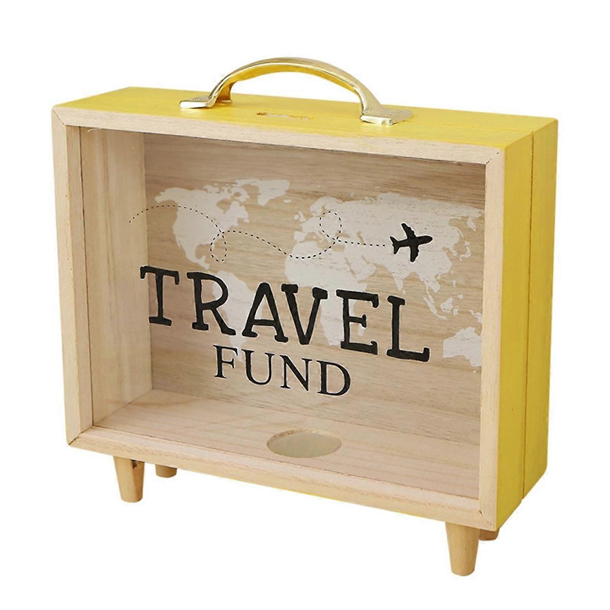 Adventure Archive Box,Travel Shadow Box,Ticket Shadow Box,Yellow