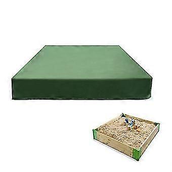 Sandbox Cover with Drawstring, Square Dustproof Protection Beach Sandbox Canopy, Waterproof Sandpit Pool Cover