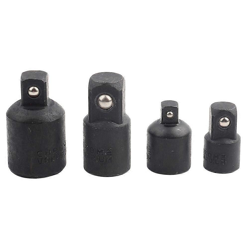 4-Piece Socket and Screwdriver Adapter Set: 1/2", 3/8", 1/4"