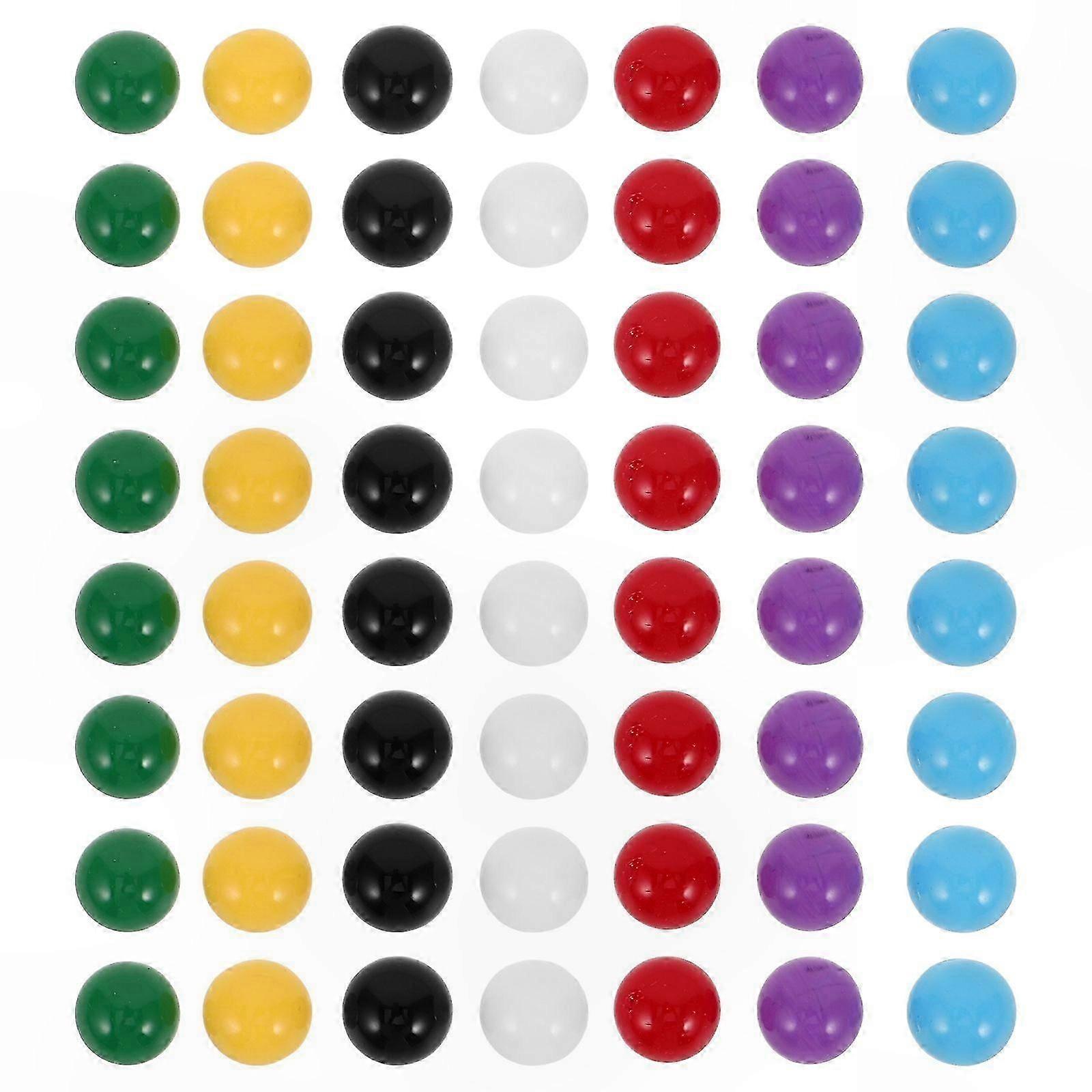 70 Count Vibrant Plastic Marbles for Learning and Play, Educational Math Game Accessories, Replacement for Classic Board Games
