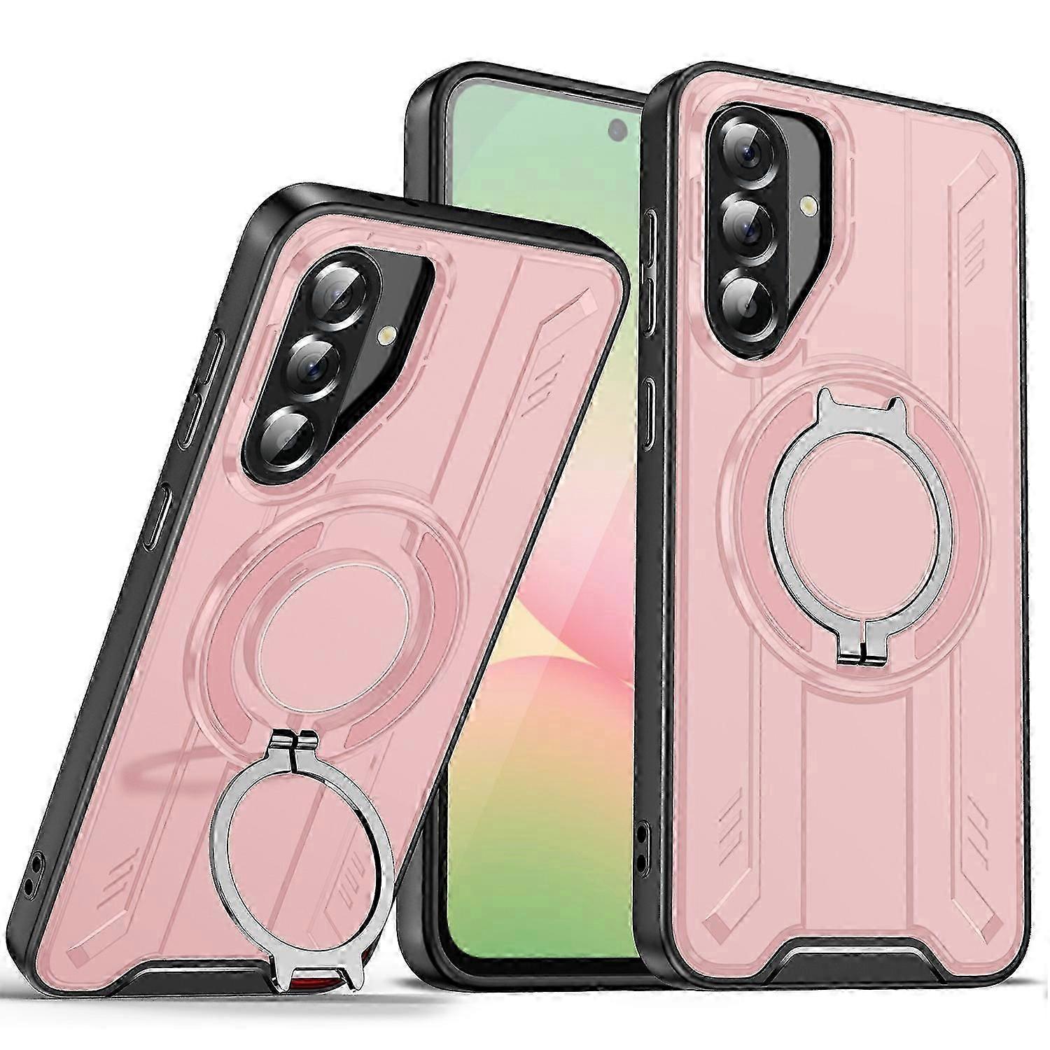 Samsung Galaxy A56 5G Case with MagSafe Rotating Kickstand - Shockproof PC and TPU Design