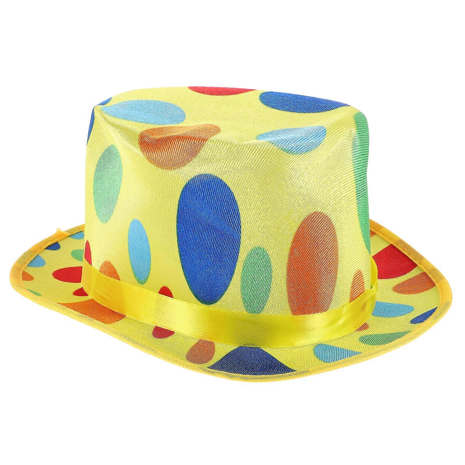 Assorted Color Cosplay Clown Hat Knitted Fabric for Halloween Events