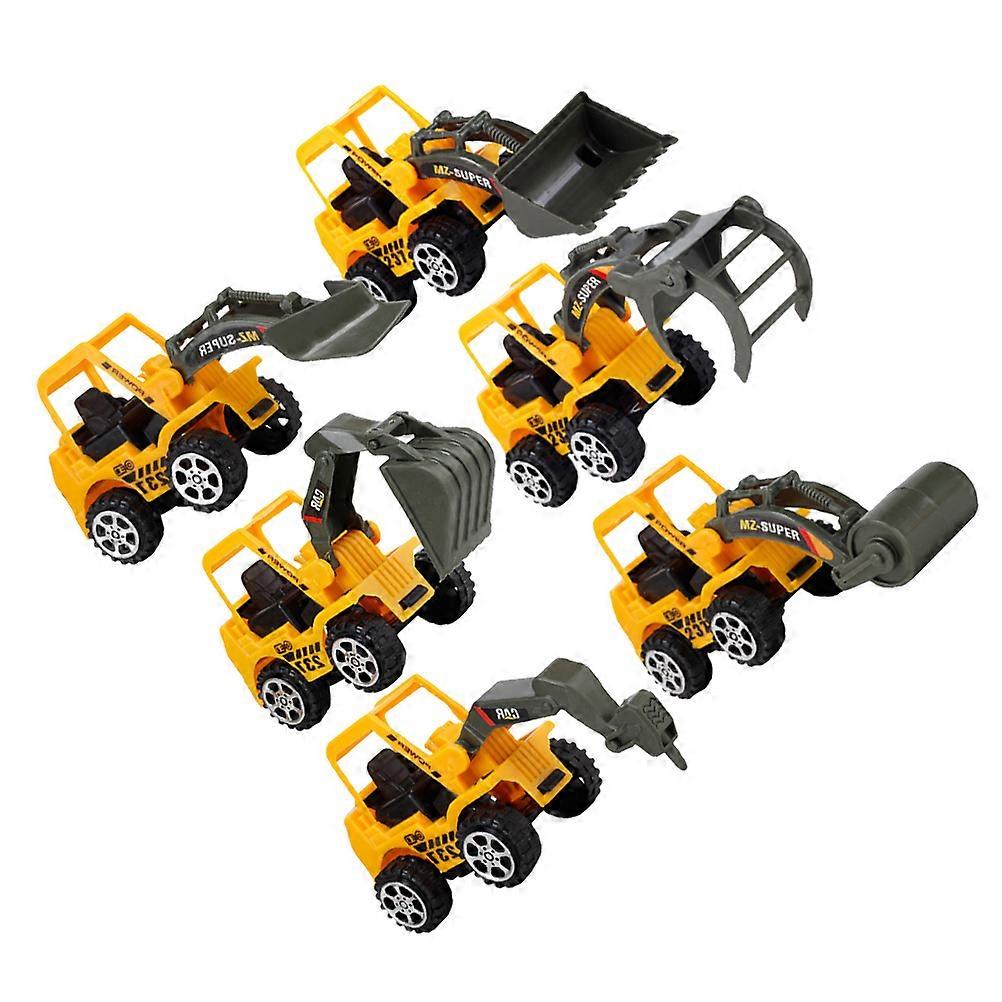 Toddler Vehicle Excavator Toy for Playing 12Pcs Kids Push Back Car Toy