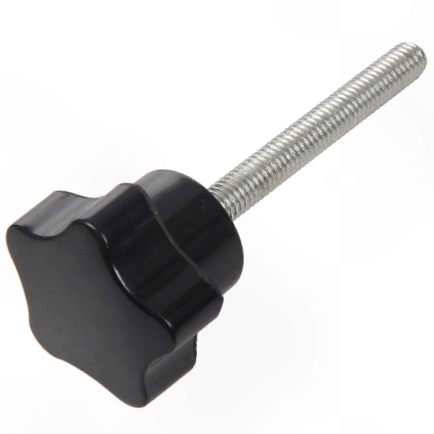 6-Piece M6 x 50mm Locking Star Plastic Head Thread Knob Grip