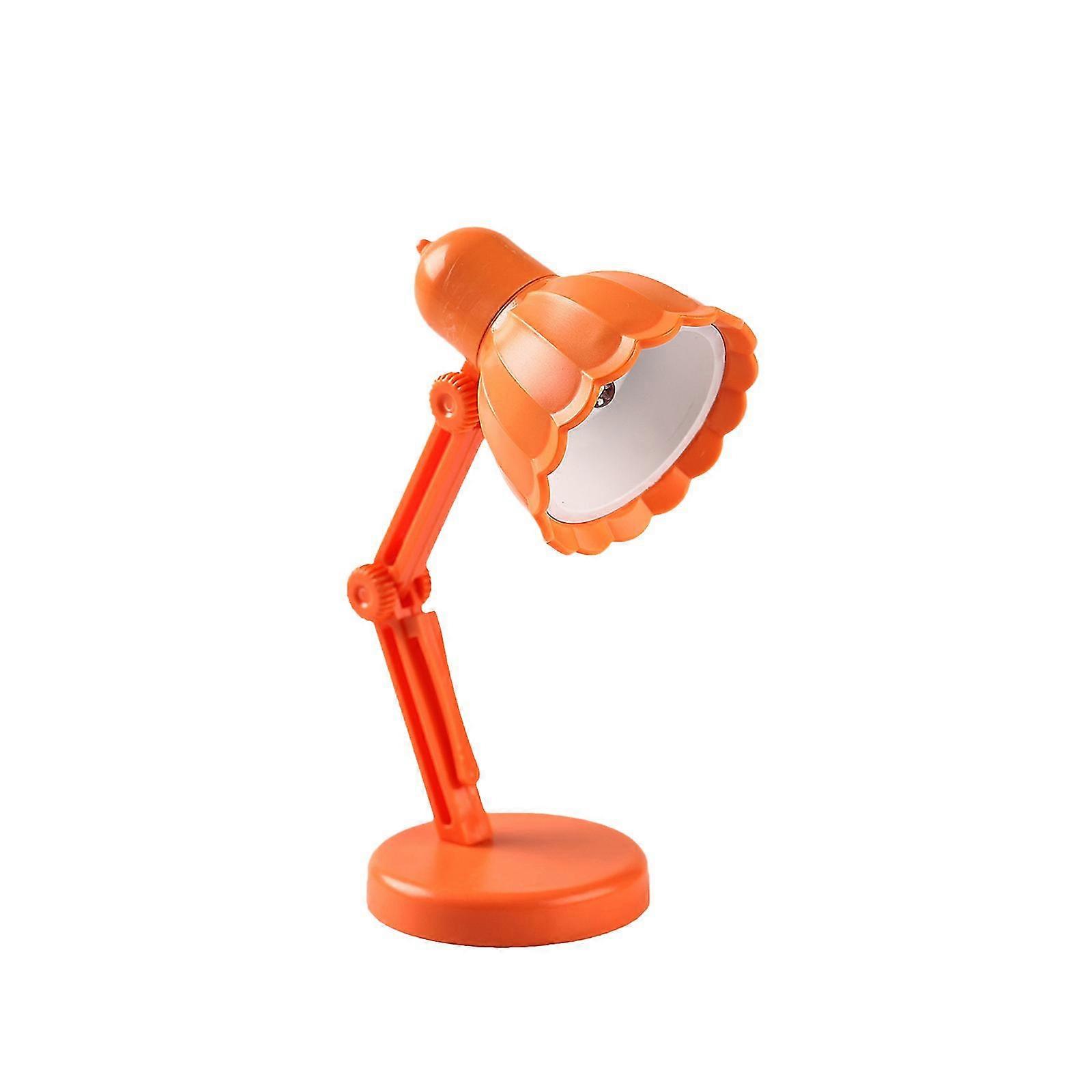 Led Clip On Flexible Mini Magnetic Lamp Multicolor Desk Read Table Study Cute Light--Orange